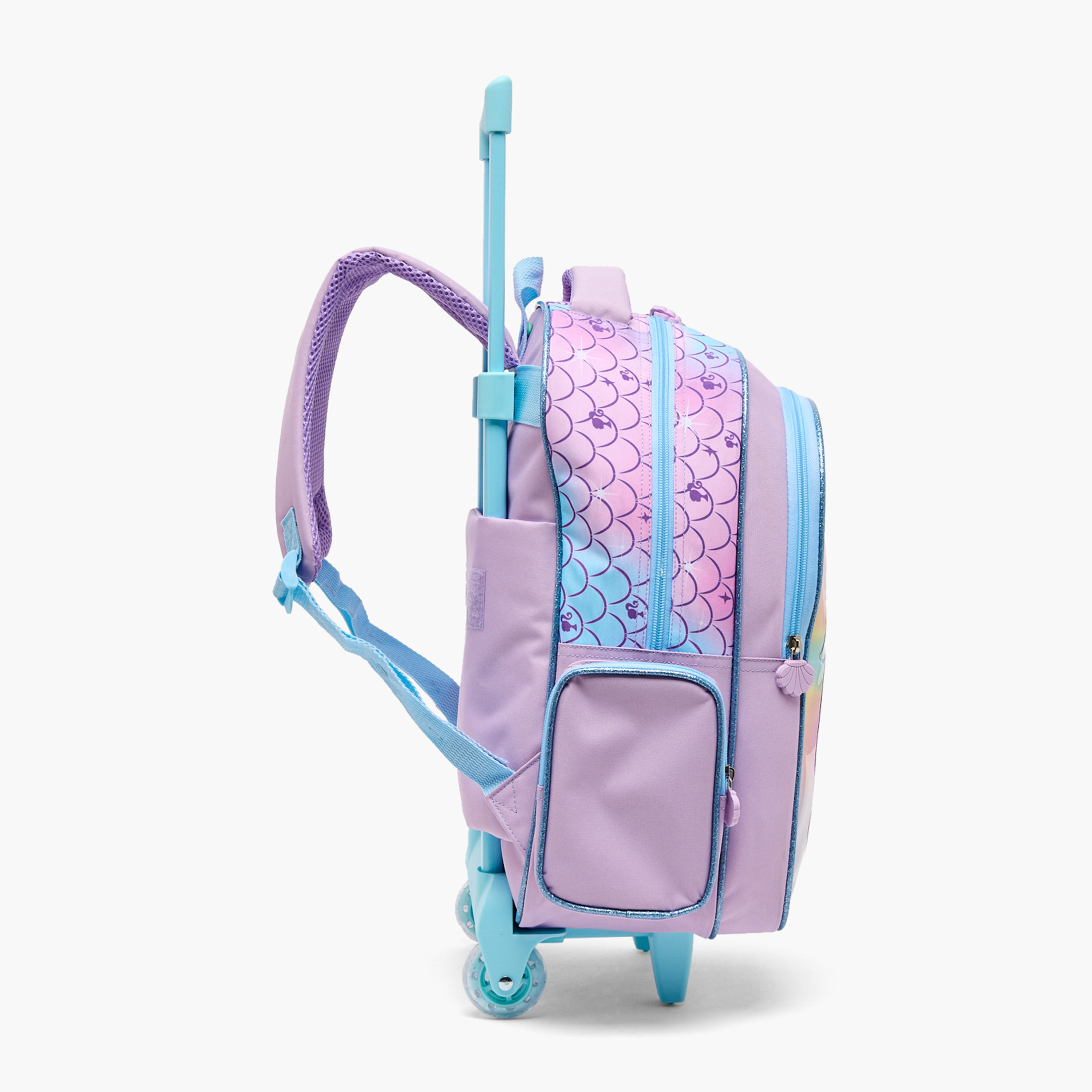 طقم شنطة ترولي مدرسية باربي 5 قطع للبنات 5-8 سنوات مع شنطة غداء - 16 بوصة-school-bagsandbackpacks-trolleybags-image-8