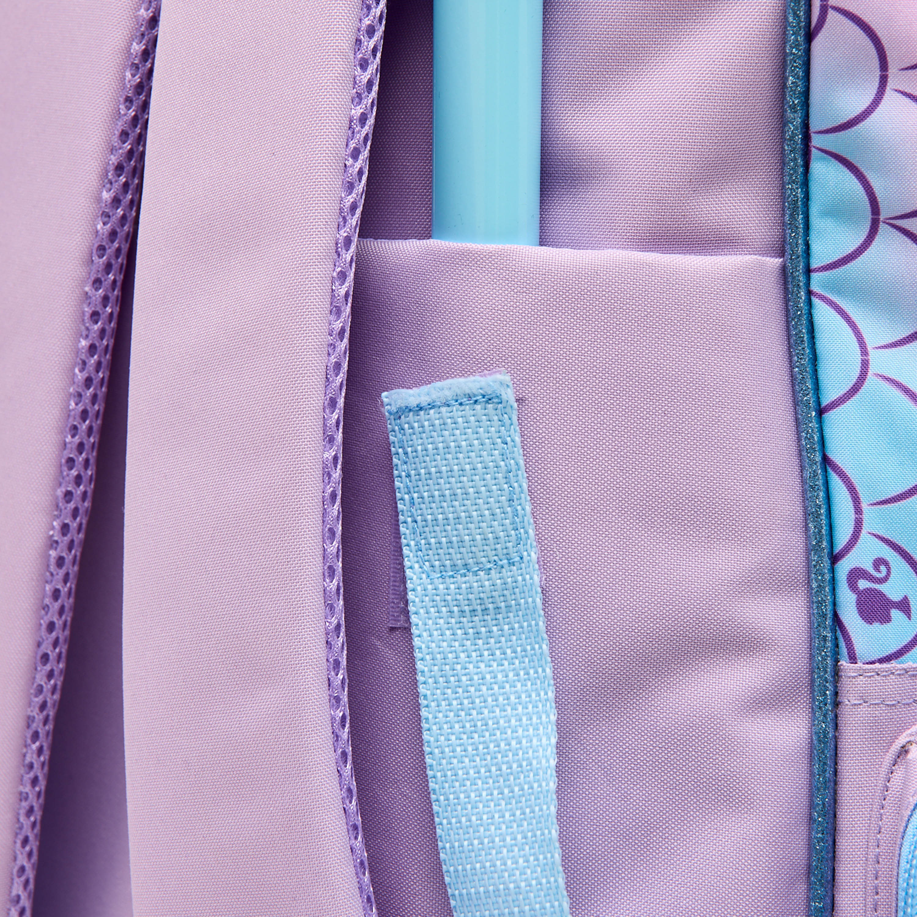طقم شنطة ترولي مدرسية باربي 5 قطع للبنات 5-8 سنوات مع شنطة غداء - 16 بوصة-school-bagsandbackpacks-trolleybags-image-5
