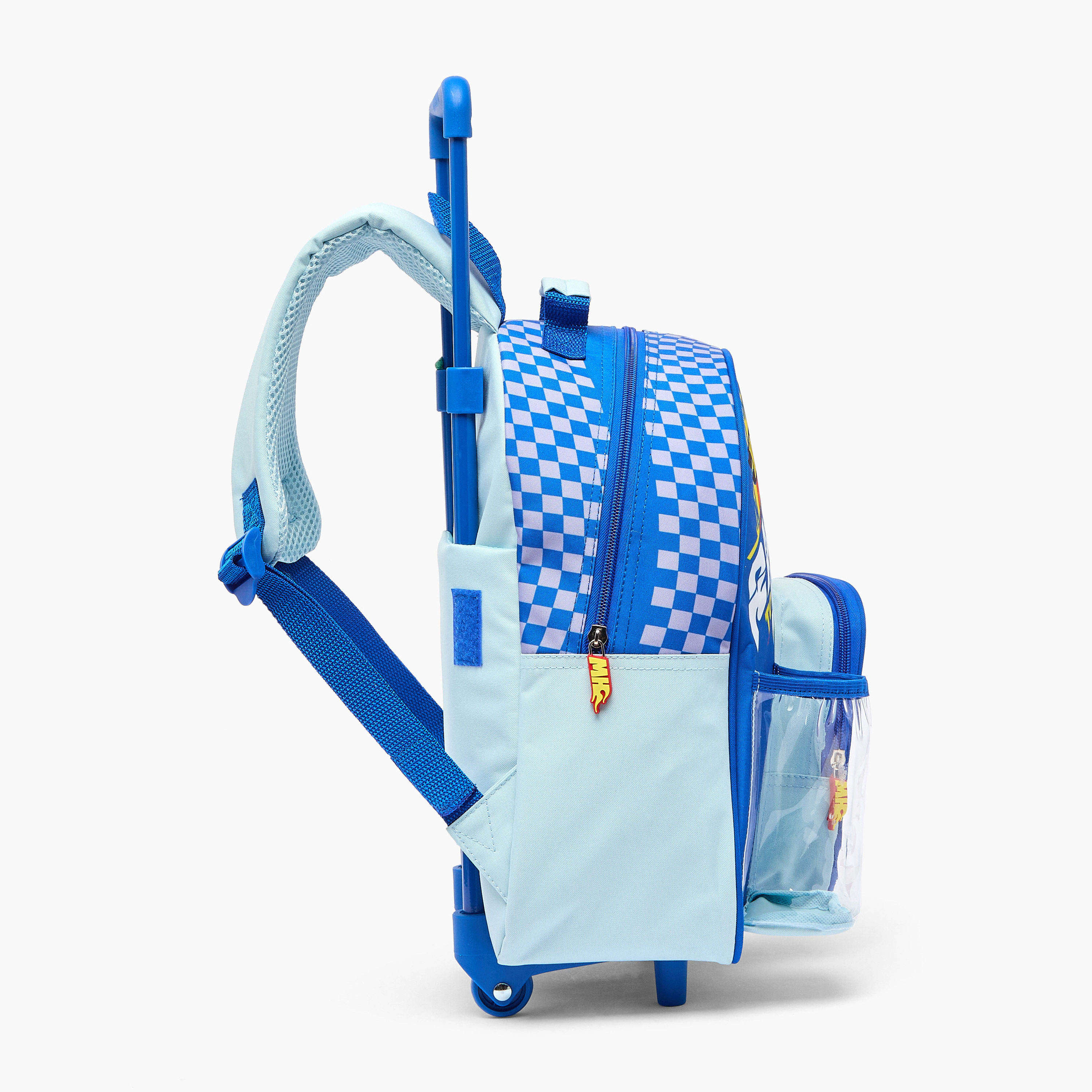 Hot Wheels Print 3-Piece School Trolley Bag Set for Boys 3-5 Years with Lunch Box - 14 inches-school-bagsandbackpacks-trolleybags-image-11