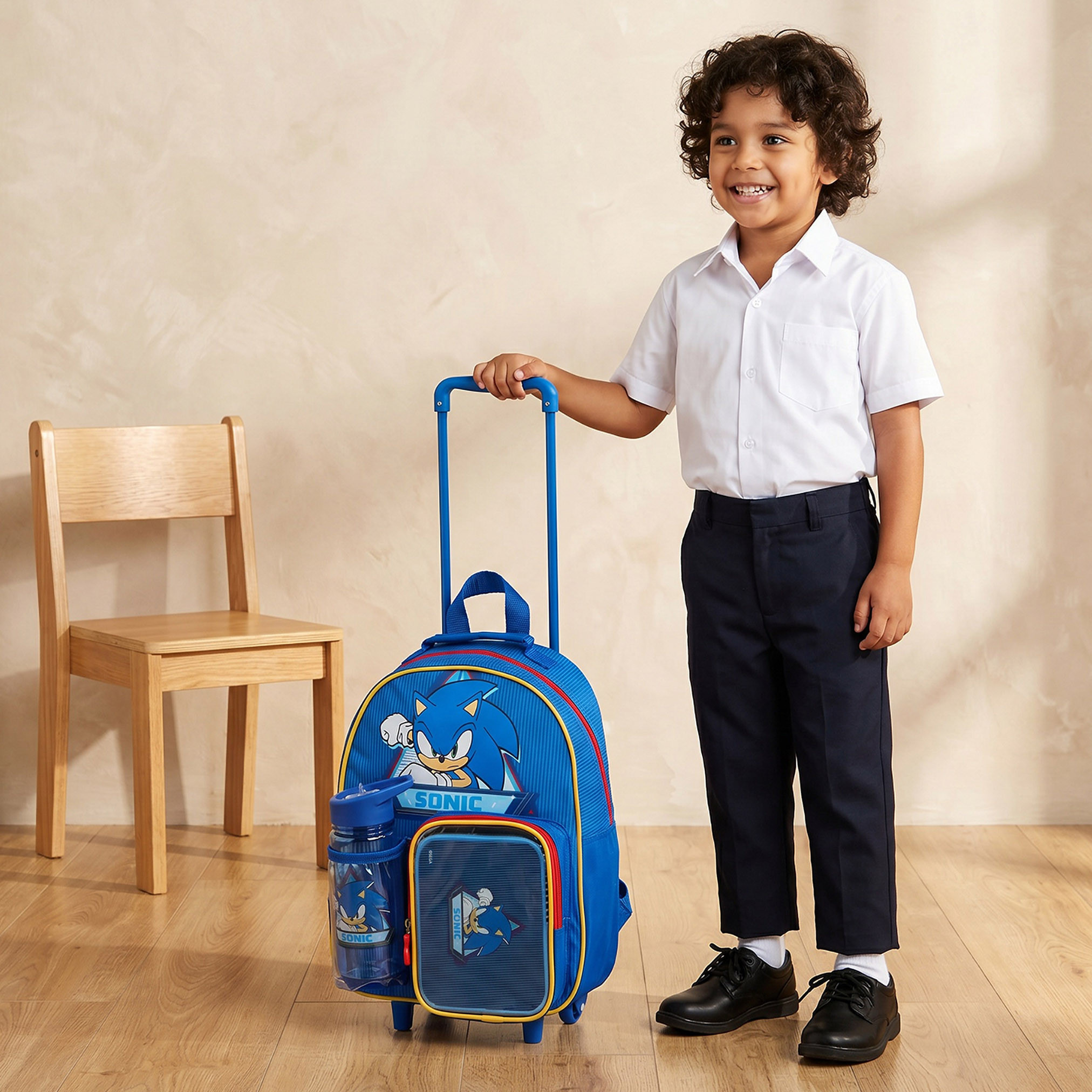 طقم شنطة مدرسية بعجلات مع صندوق غداء للأولاد 3-5 سنوات 3 قطع بطبعات سونيك من سيجا-school-bagsandbackpacks-backpacks-image-4