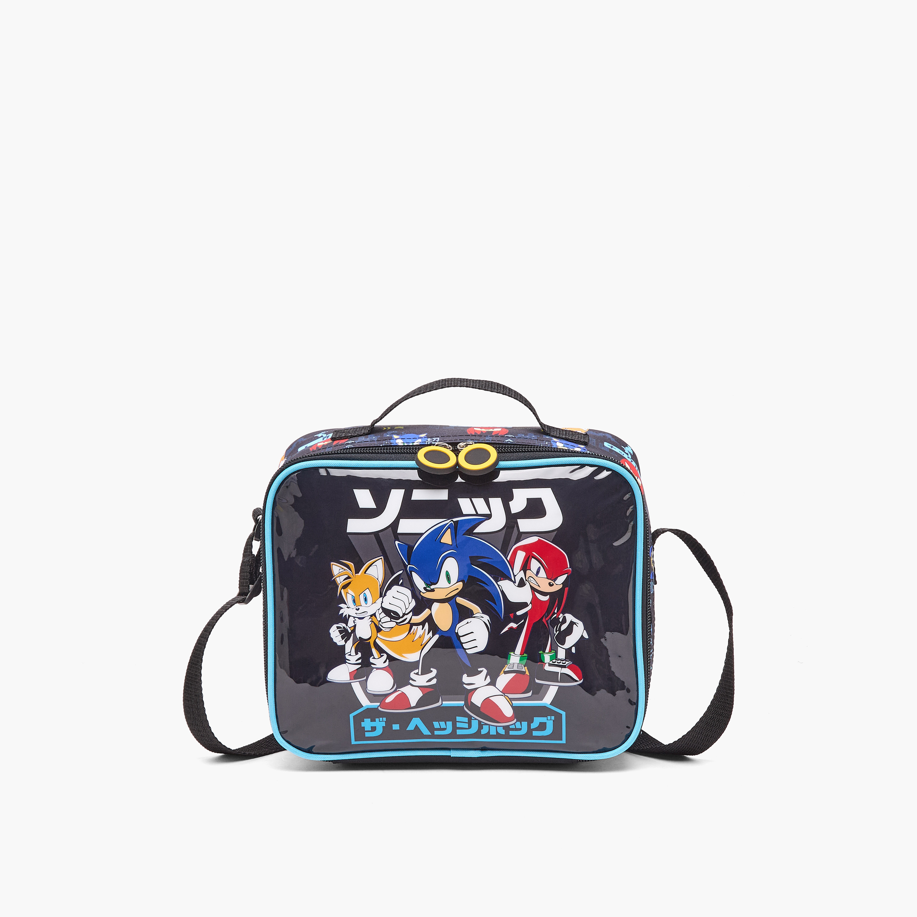 SEGA Sonic Print 5-Piece School Trolley Bag Set for Boys 5-8 Years with Lunch Box - 16 inches-school-bagsandbackpacks-trolleybags-image-12