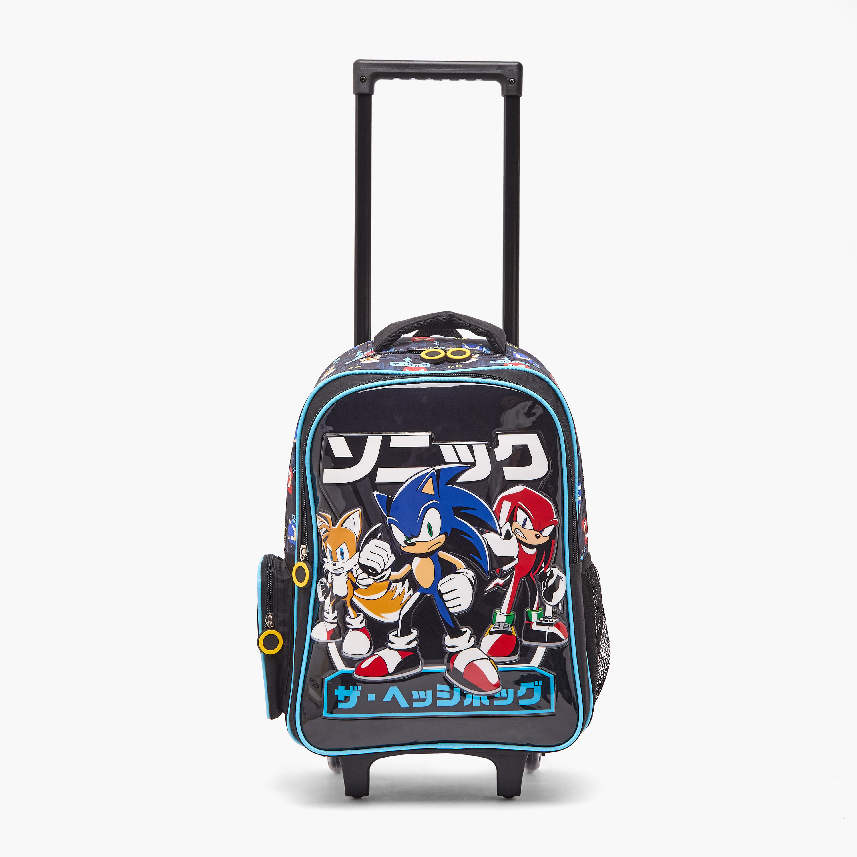 SEGA Sonic Print 5-Piece School Trolley Bag Set for Boys 5-8 Years with Lunch Box - 16 inches-school-bagsandbackpacks-trolleybags-image-5