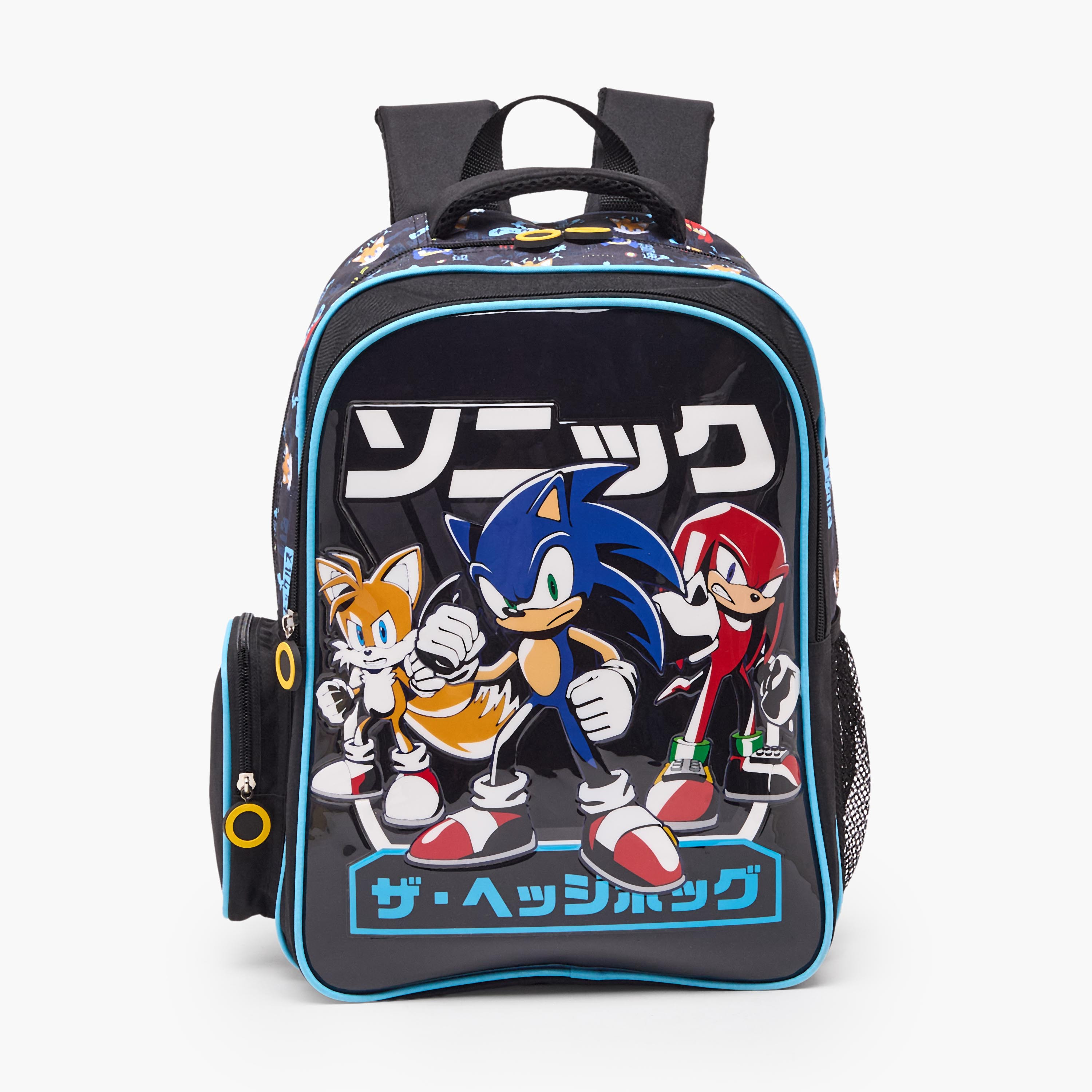 SEGA Sonic 5-Piece School Backpack Set for Boys 5-8 Years with Lunch Bag - 16 inches-school-bagsandbackpacks-backpacks-image-4