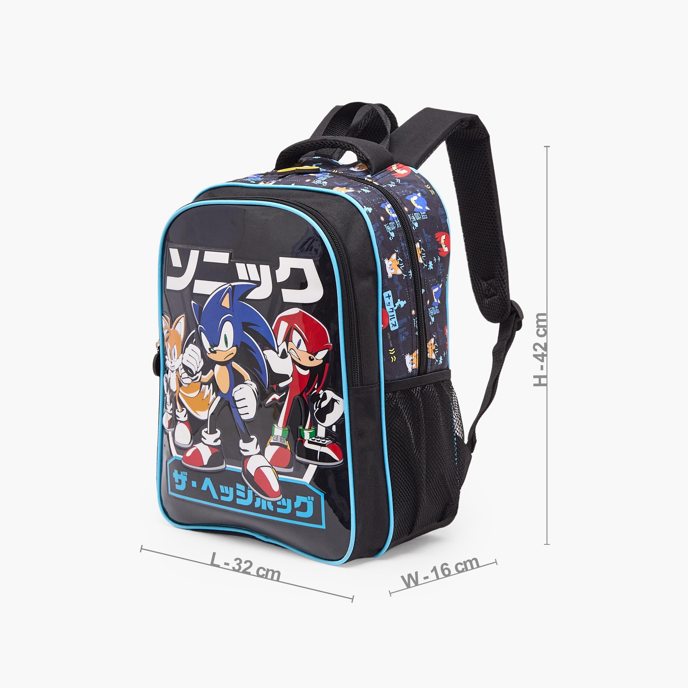SEGA Sonic 5-Piece School Backpack Set for Boys 5-8 Years with Lunch Bag - 16 inches-school-bagsandbackpacks-backpacks-image-8