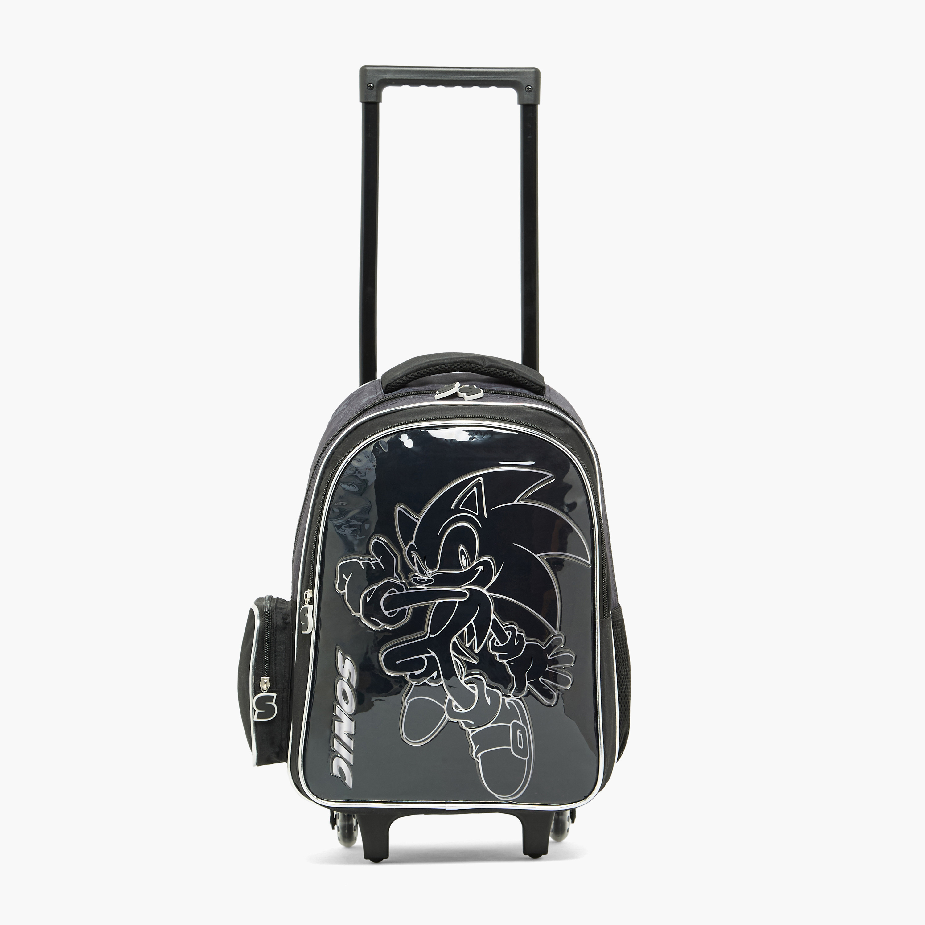 SEGA Sonic 5-Piece School Trolley Bag Set for Boys 5-8 Years with Lunch Bag - 16 inches-school-bagsandbackpacks-trolleybags-image-5