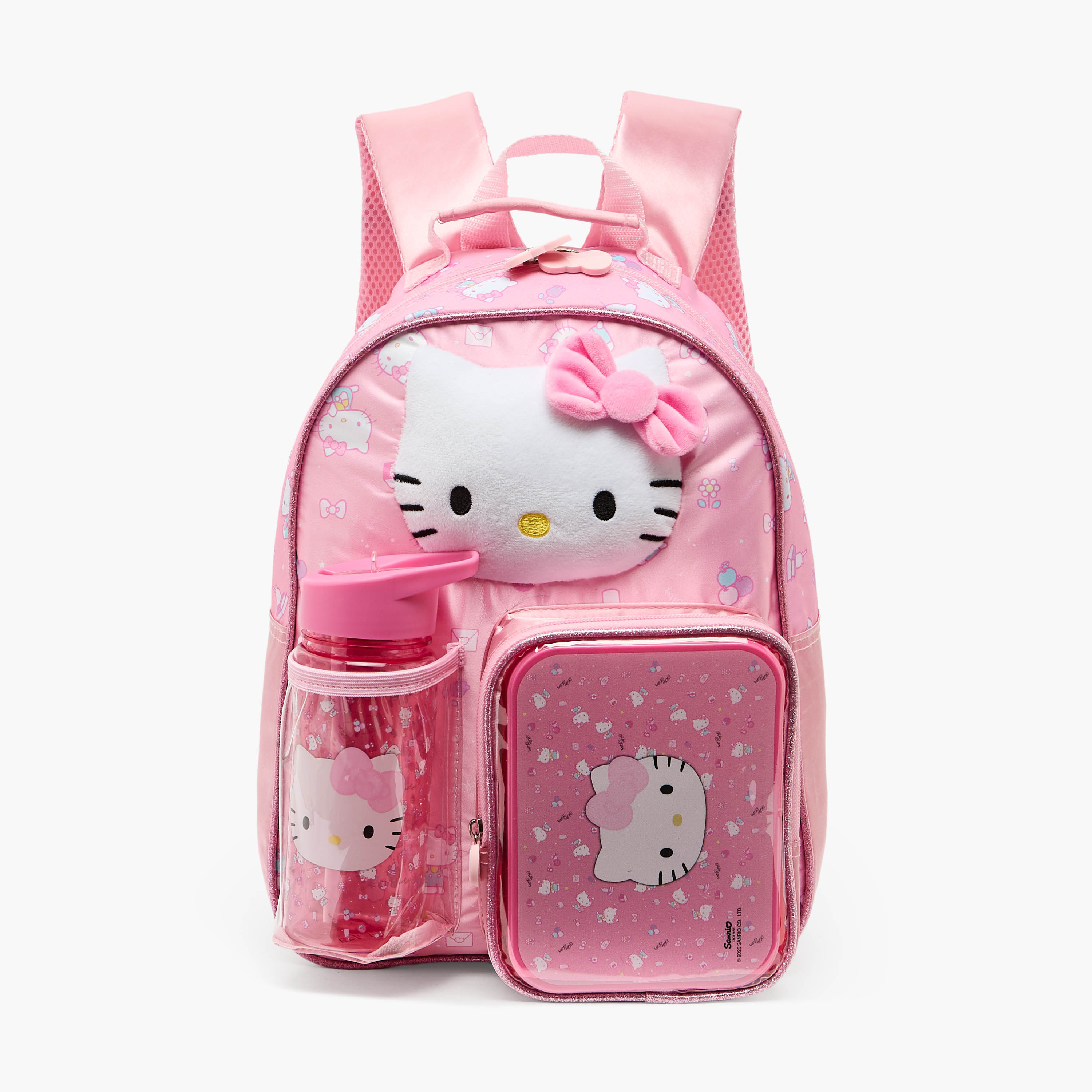 Sanrio Hello Kitty 5-Piece School Backpack Set for Girls for 3-5 Years with Bottle - 14 inches-school-bagsandbackpacks-backpacks-image-2