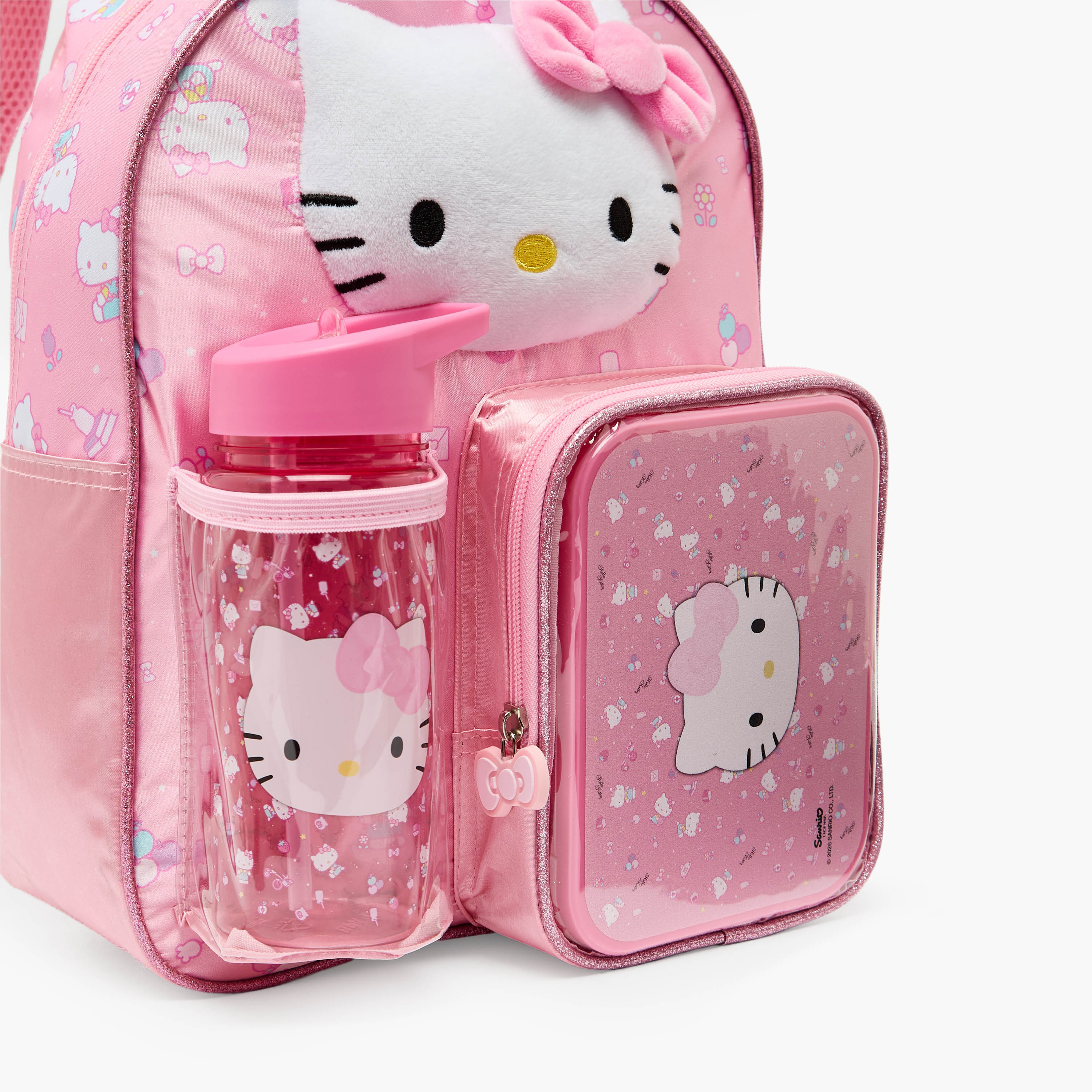 Sanrio Hello Kitty 5-Piece School Backpack Set for Girls for 3-5 Years with Bottle - 14 inches-school-bagsandbackpacks-backpacks-image-5
