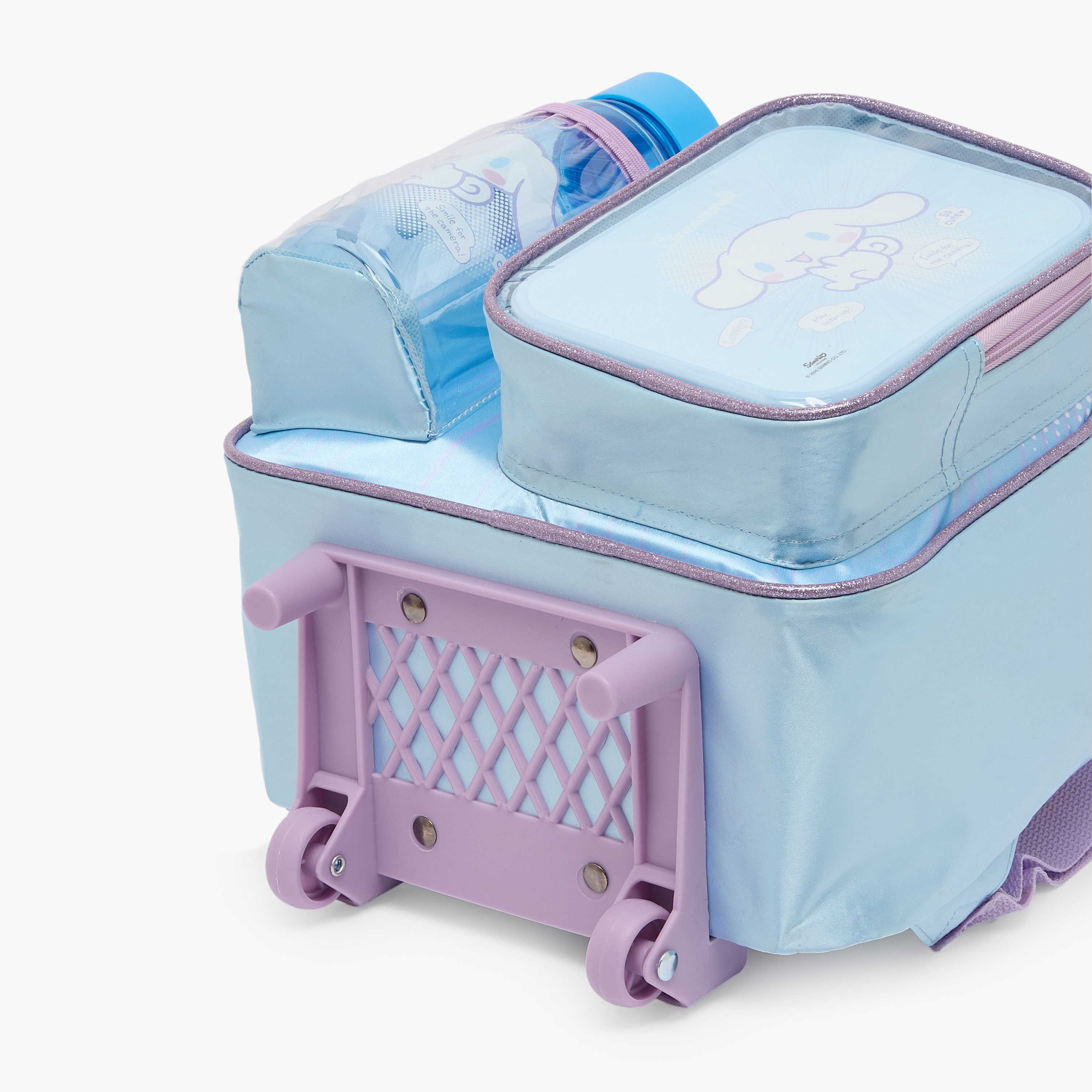 طقم شنطة ترولي مدرسية بطبعة سينامورول للبنات من 2-5 سنوات 3 قطع من سانريو - 14 بوصة-school-bagsandbackpacks-trolleybags-image-14