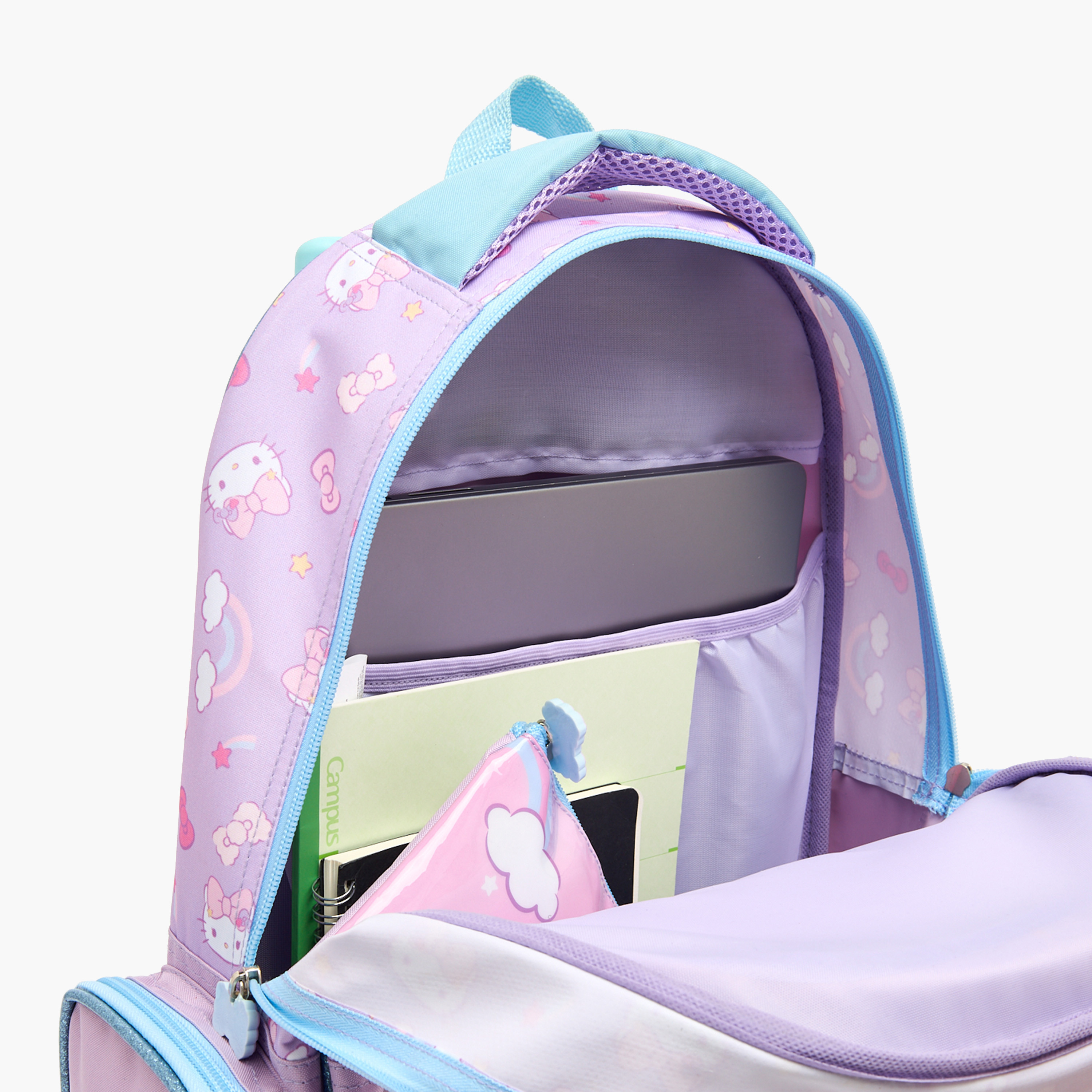 Sanrio Hello Kitty 5-Piece School Trolley Bag Set for Girls 5-8 Years with Lunch Bag - 16 inches-school-bagsandbackpacks-trolleybags-image-8