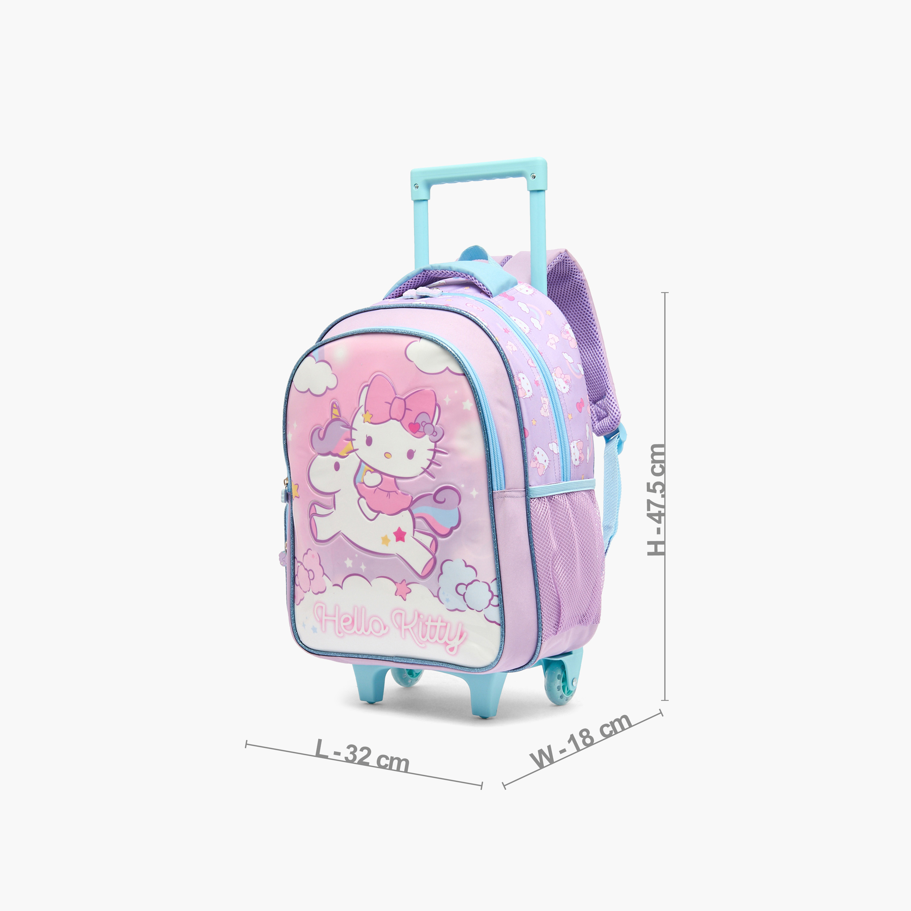 Sanrio Hello Kitty 5-Piece School Trolley Bag Set for Girls 5-8 Years with Lunch Bag - 16 inches-school-bagsandbackpacks-trolleybags-image-9