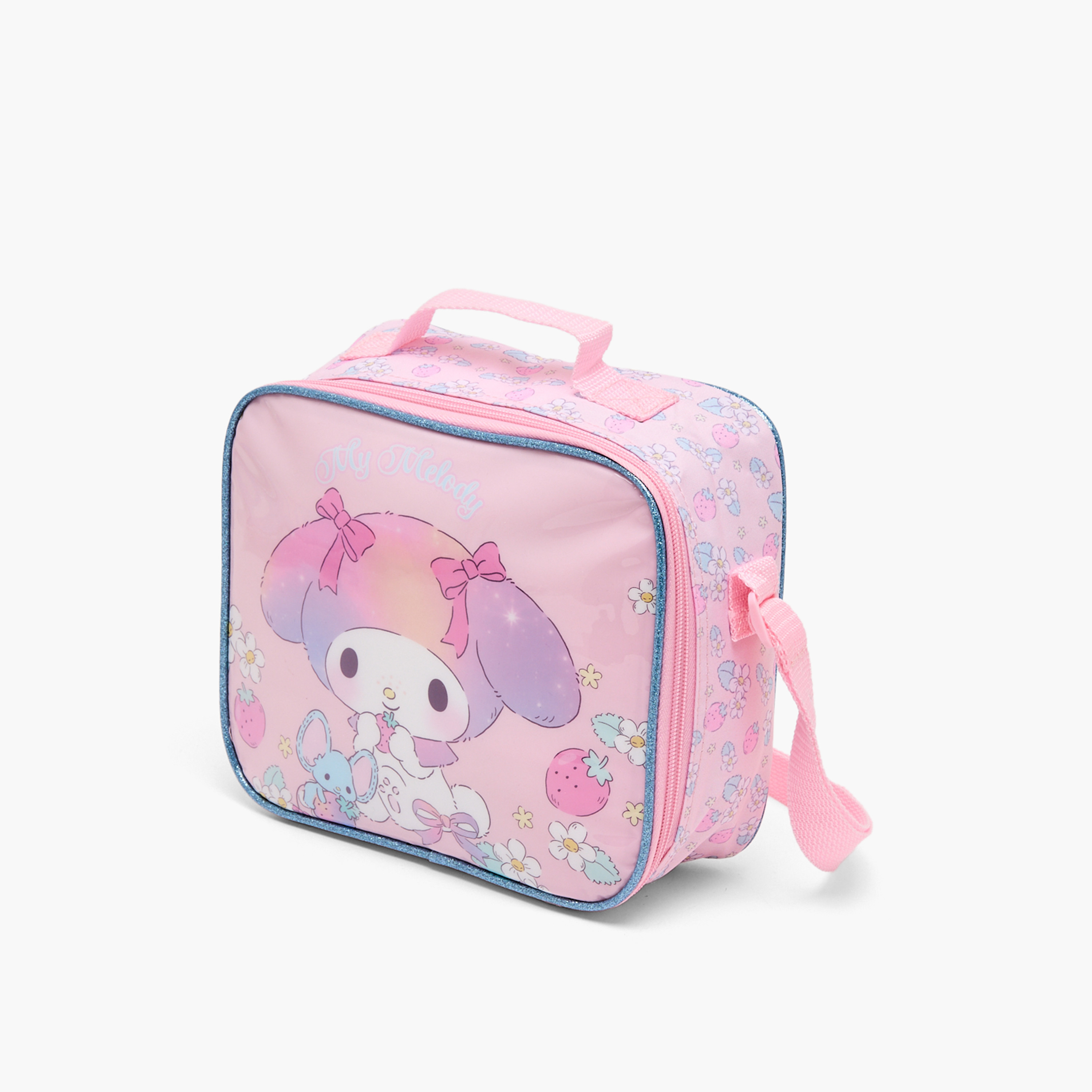 Sanrio My Melody Print 5-Piece School Trolley Bag Set for Girls 5-8 Years with Lunch Bag - 16 inches-school-bagsandbackpacks-trolleybags-image-14