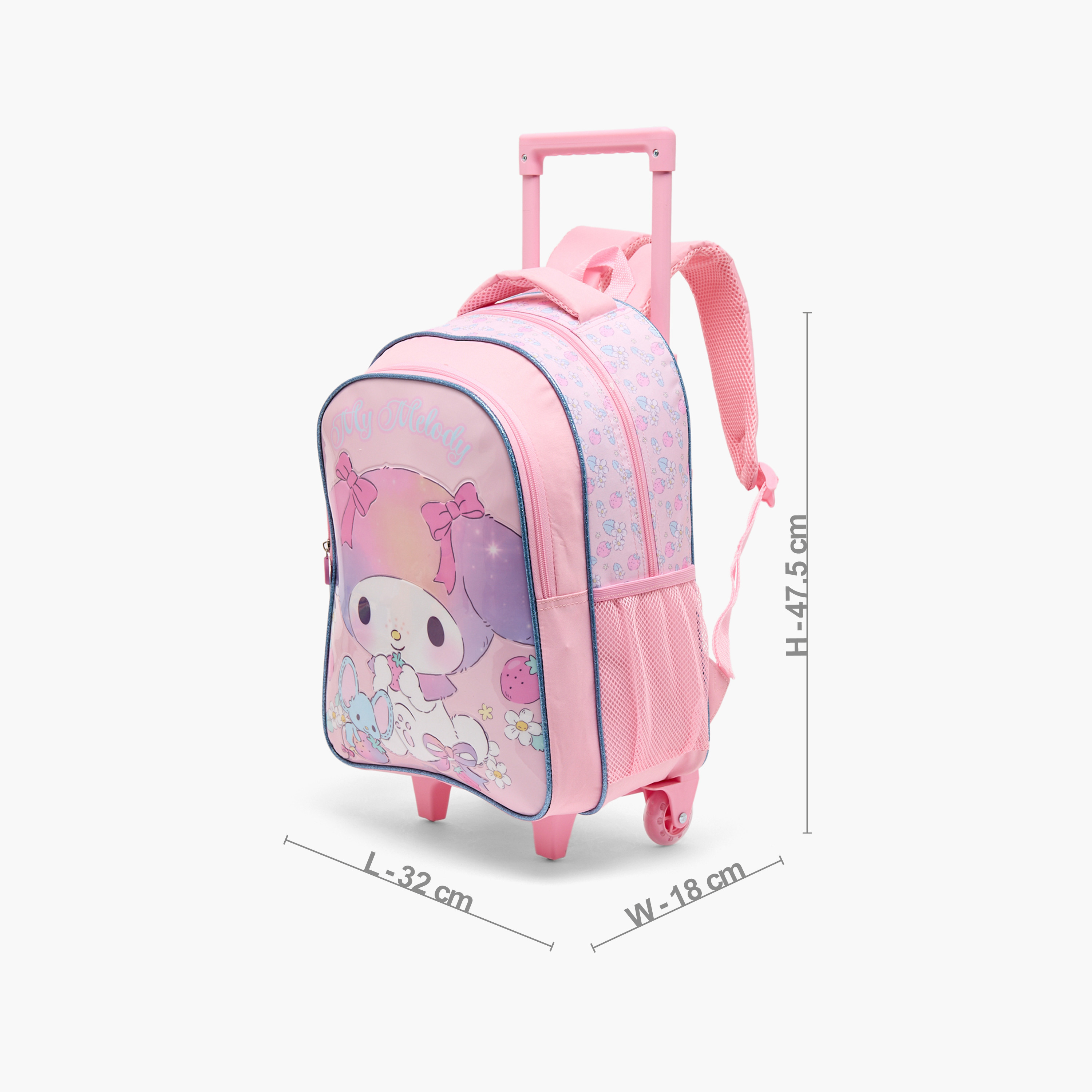 Sanrio My Melody Print 5-Piece School Trolley Bag Set for Girls 5-8 Years with Lunch Bag - 16 inches-school-bagsandbackpacks-trolleybags-image-8