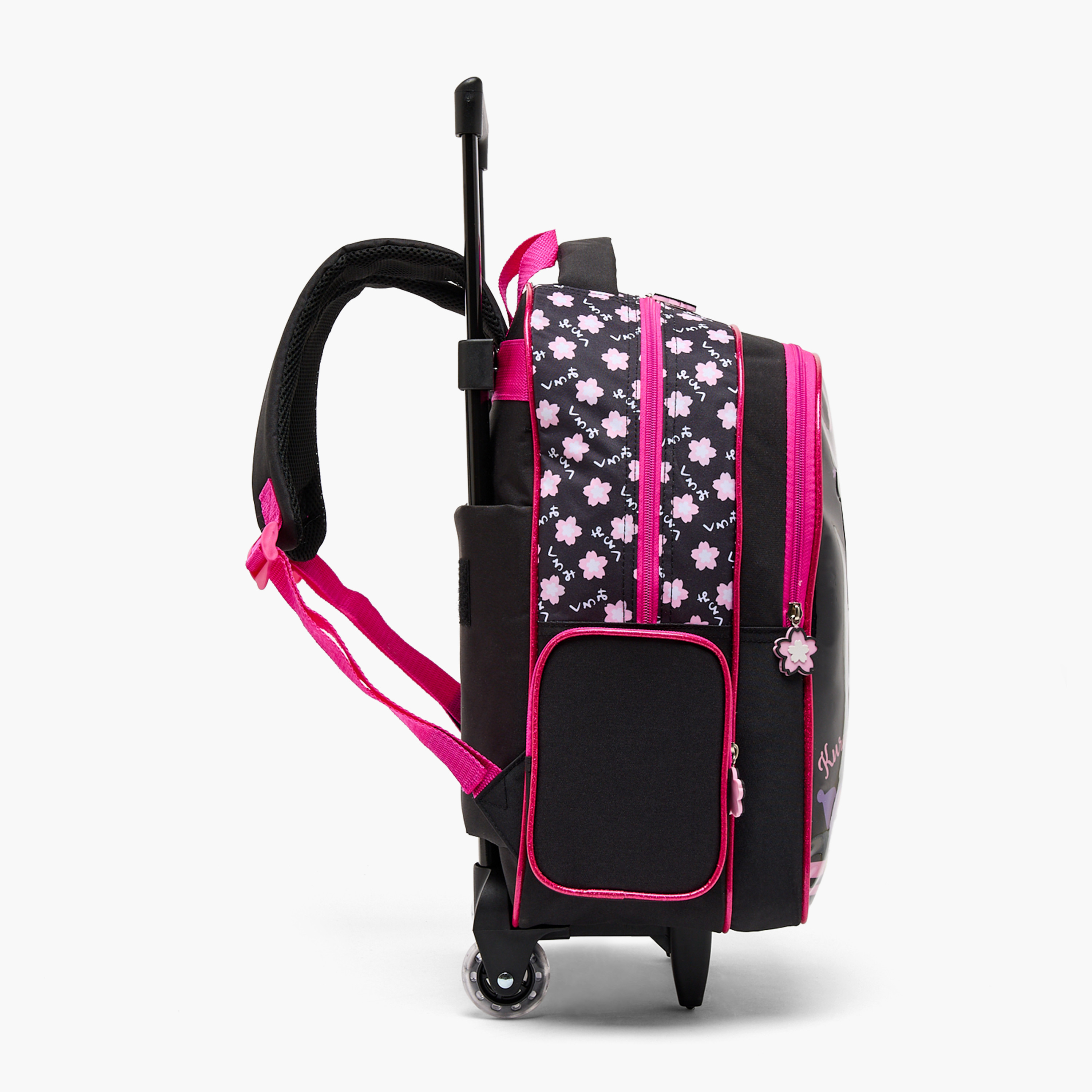 Sanrio Kuromi Print 5-Piece School Trolley Bag Set for Girls 5-8 Years with Lunch Bag - 16 inches-school-bagsandbackpacks-trolleybags-image-9