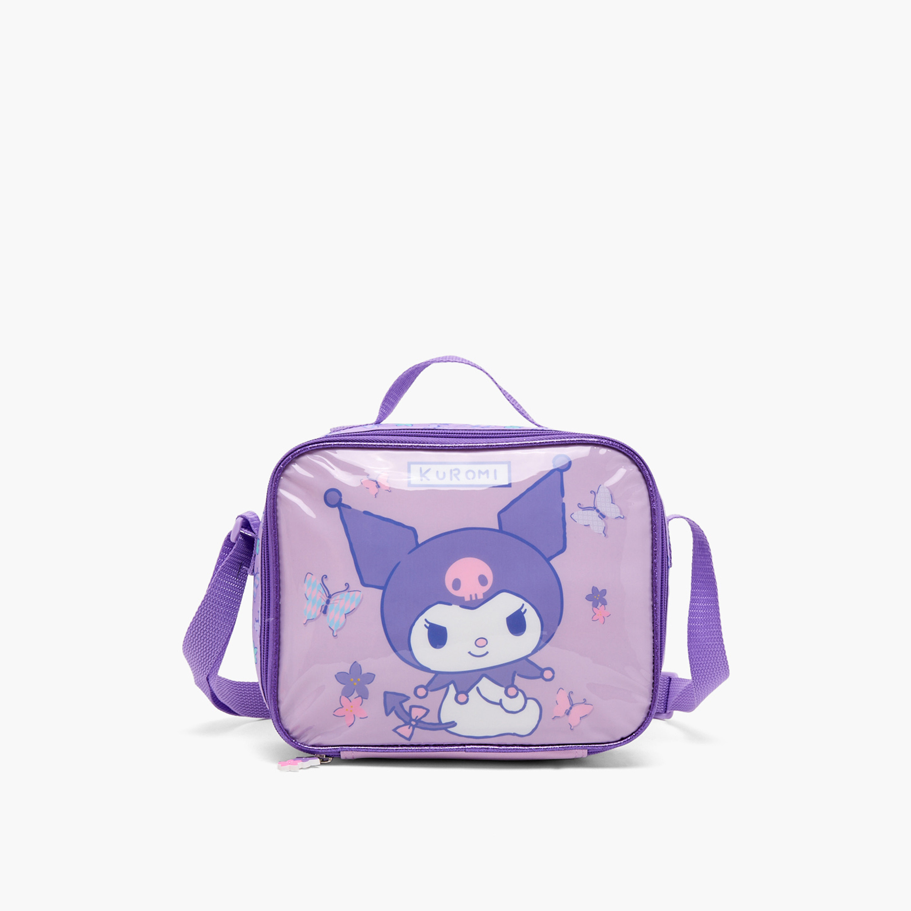 Sanrio Kuromi 5-Piece School Trolley Bag Set for Girls 5-8 Years with Lunch Bag - 16 inches-school-bagsandbackpacks-trolleybags-image-11