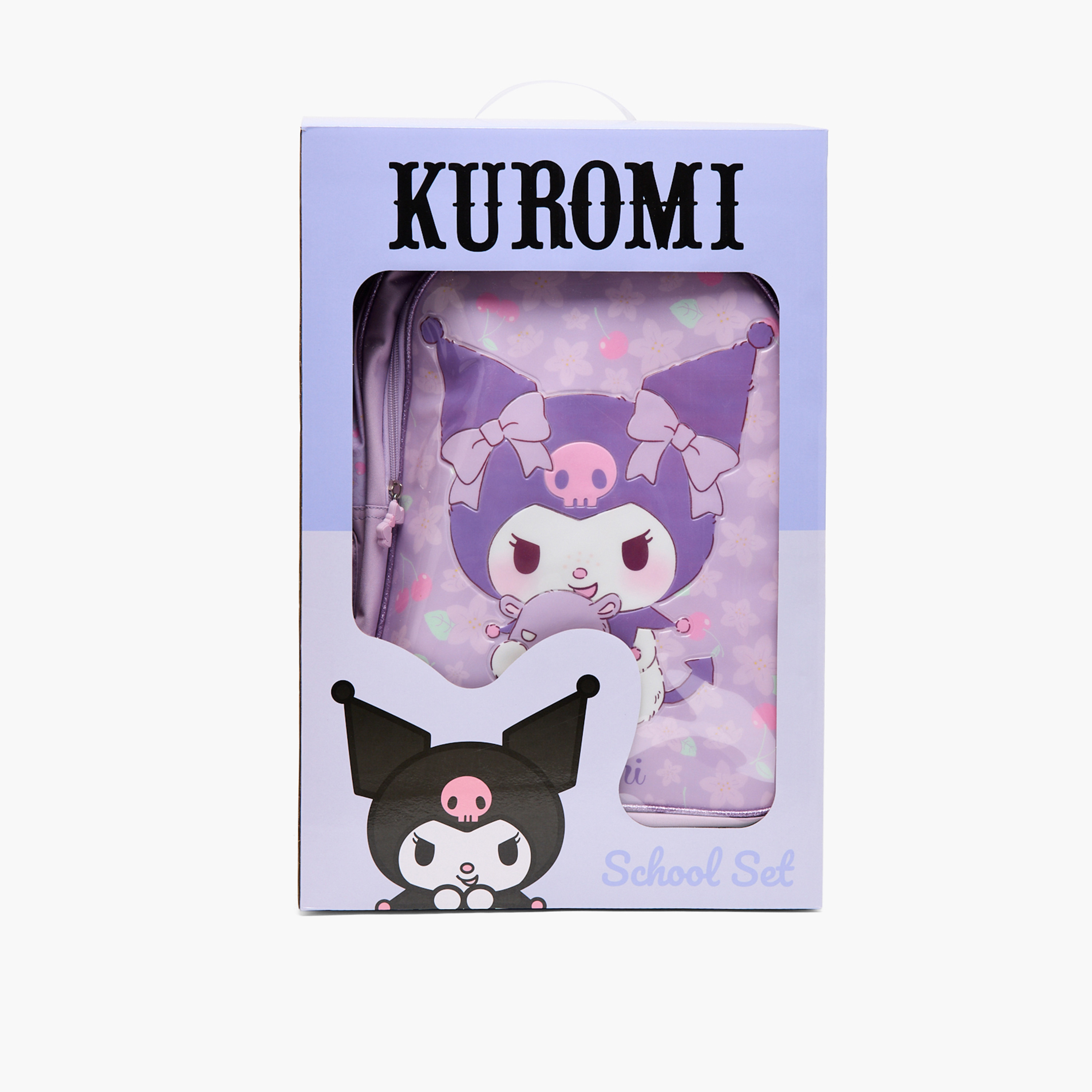 Sanrio Kuromi 5-Piece School Trolley Bag Set for Girls 5-8 Years with Lunch Bag - 16 inches-school-bagsandbackpacks-trolleybags-image-19