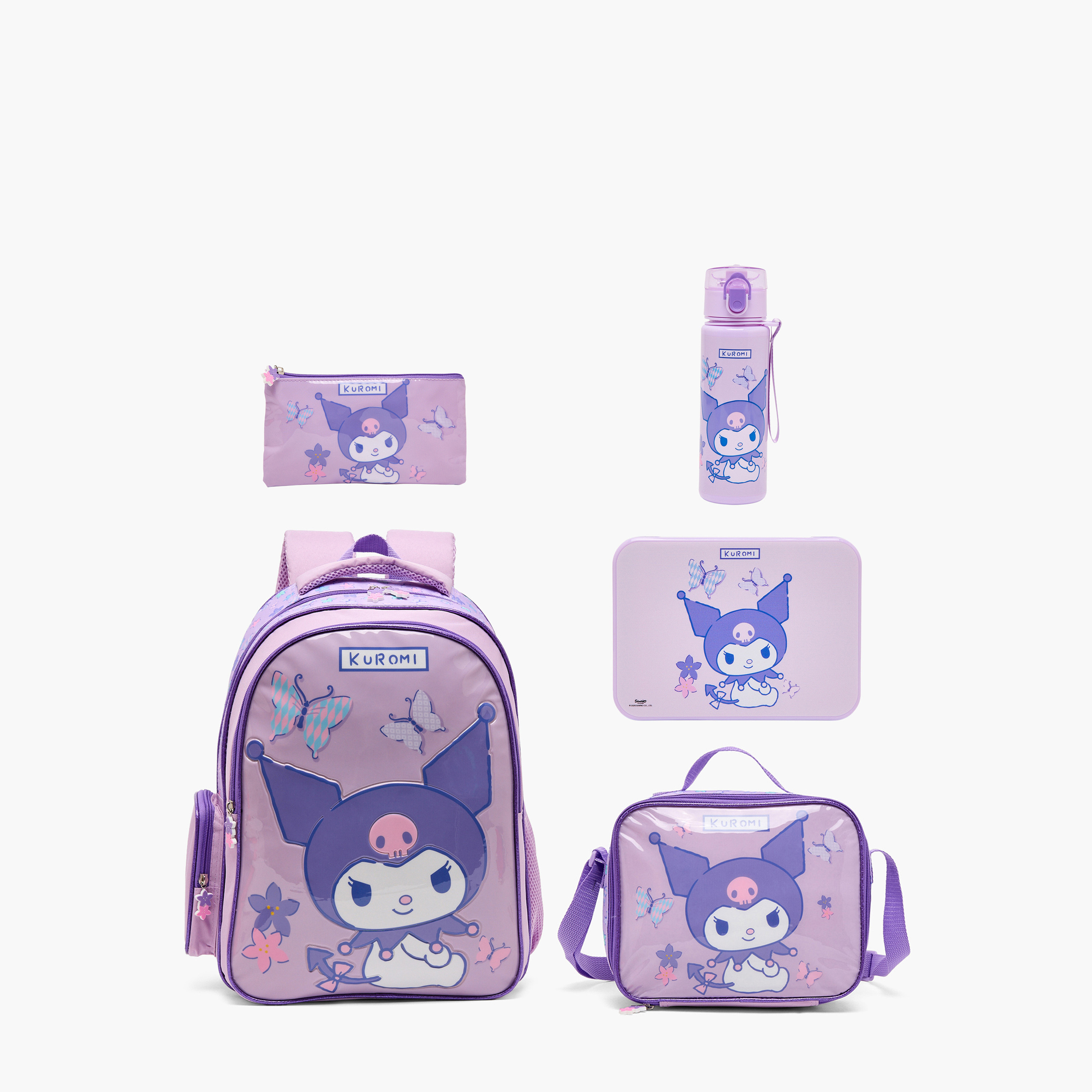Sanrio 5-Piece School Backpack Set for Girls 5-8 Years with Lunch Bag - 16 inches-school-bagsandbackpacks-backpacks-image-2