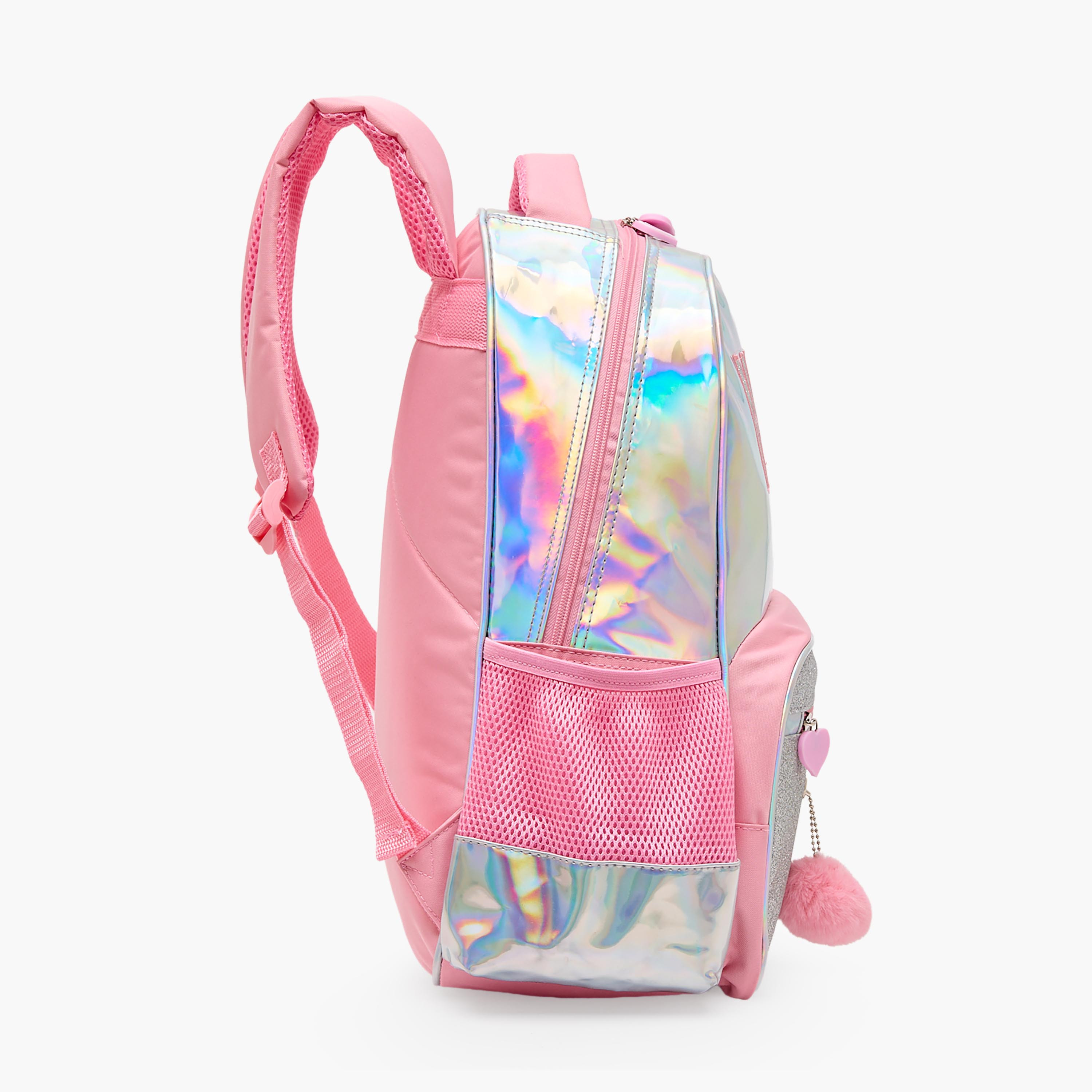 Sanrio Heart Applique 5-Piece School Backpack Set for Girls 5-8 Years with Lunch Bag - 16 inches-school-bagsandbackpacks-trolleybags-image-7