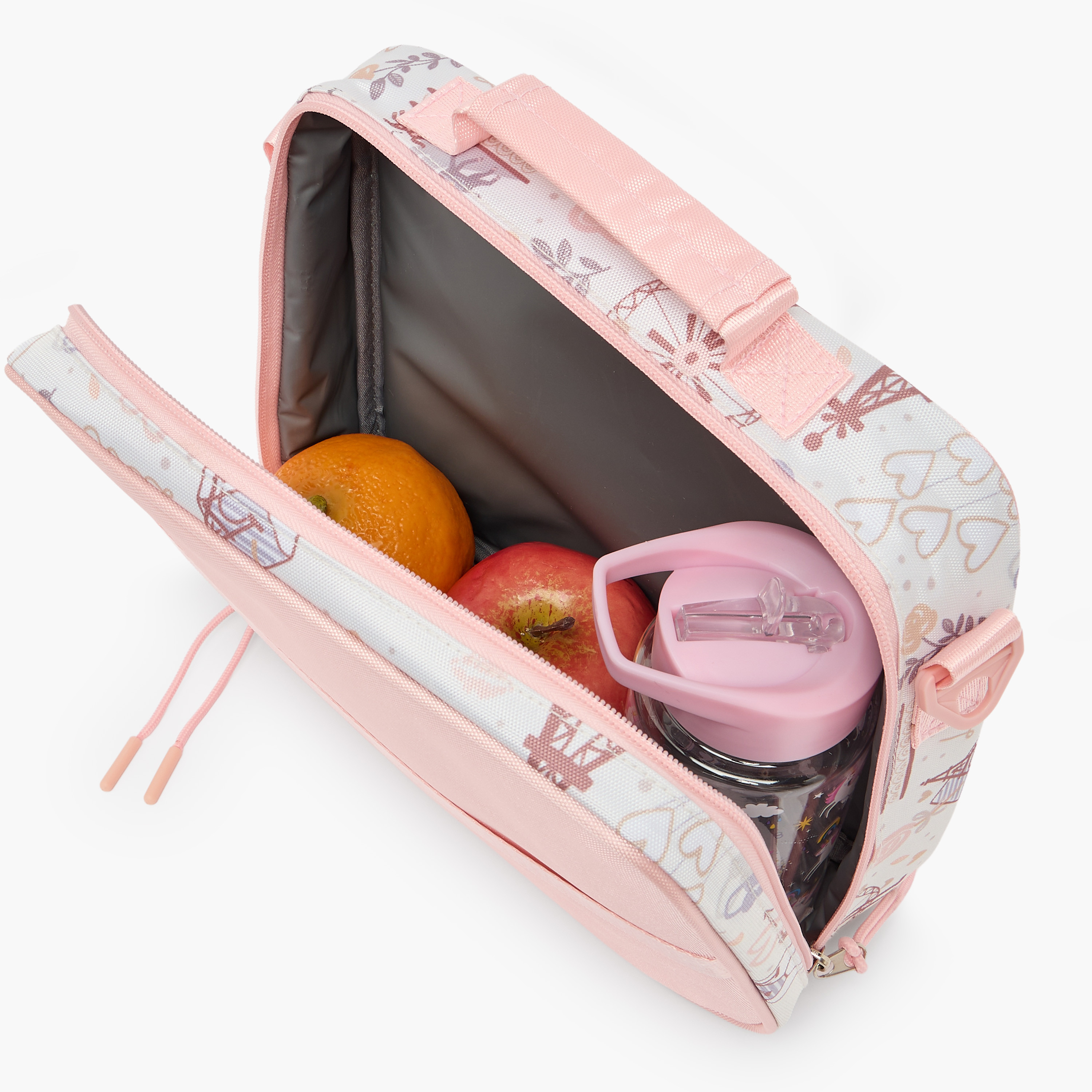 شنطة غداء جونيورز بنقوش باريس وعزل حراري للفتيات 8-13 سنة-school-lunchessentials-lunchbags-image-3