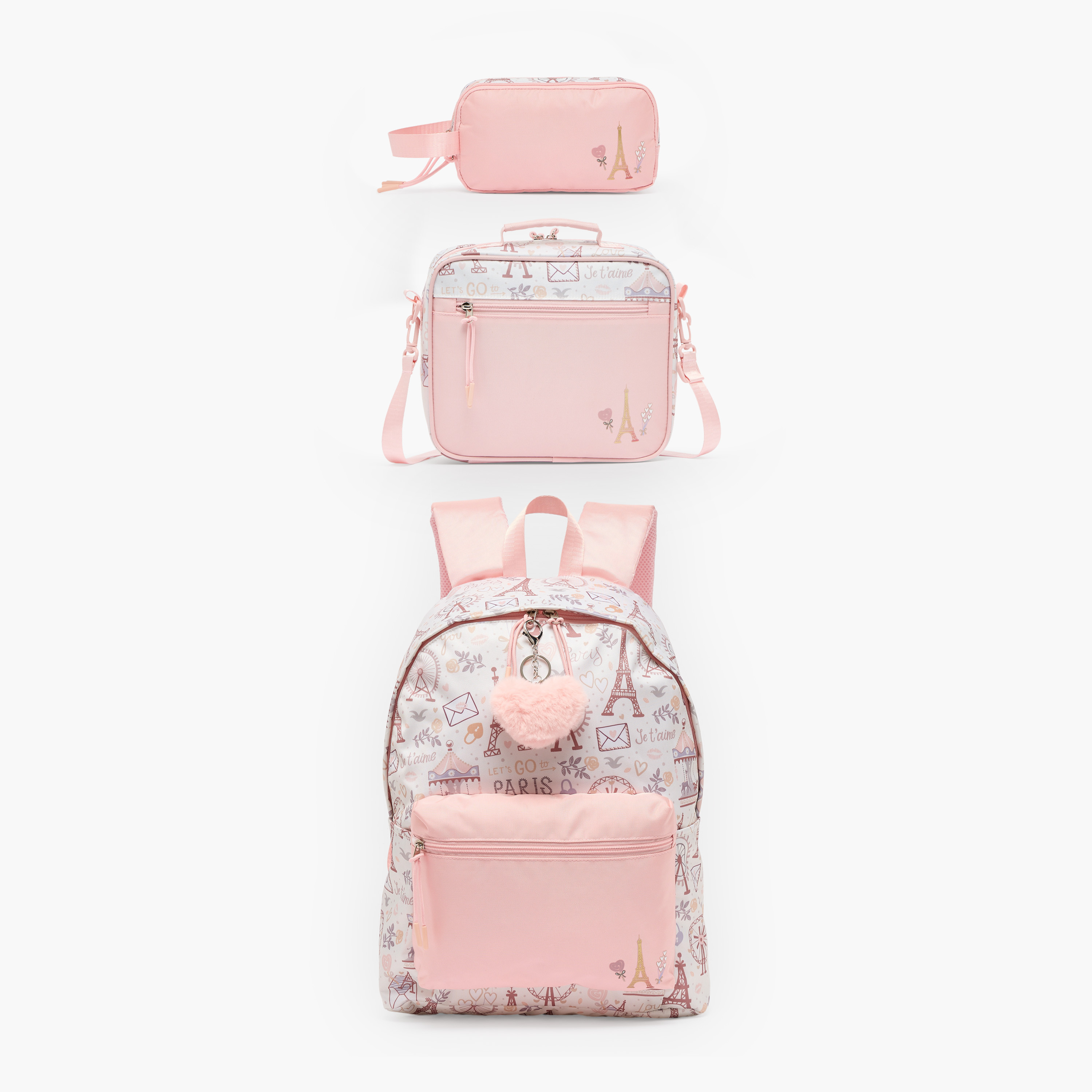 شنطة غداء جونيورز بنقوش باريس وعزل حراري للفتيات 8-13 سنة-school-lunchessentials-lunchbags-image-7