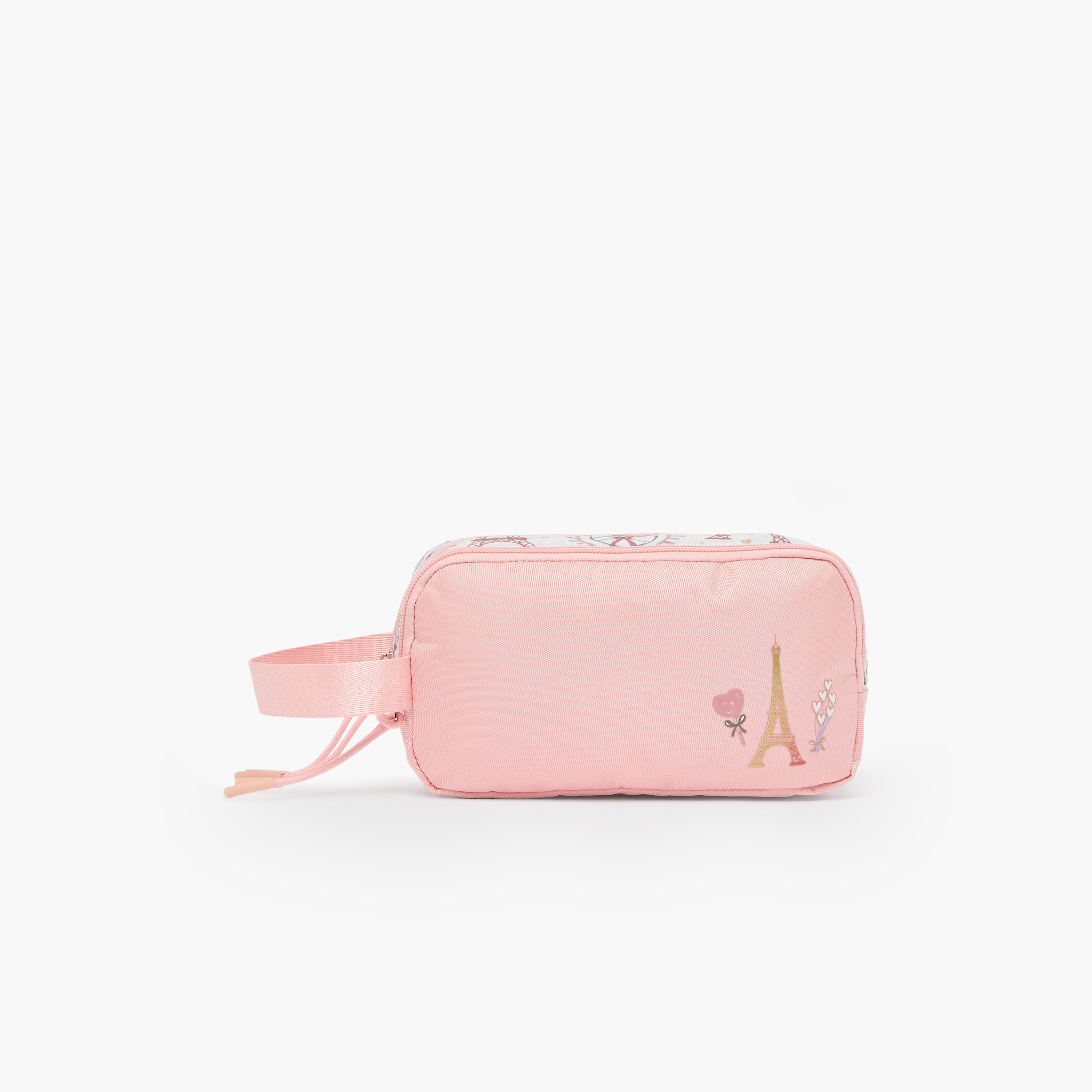 Juniors Paris Print Pencil Pouch with 2 Compartments-school-stationery-pencilcases-image-2