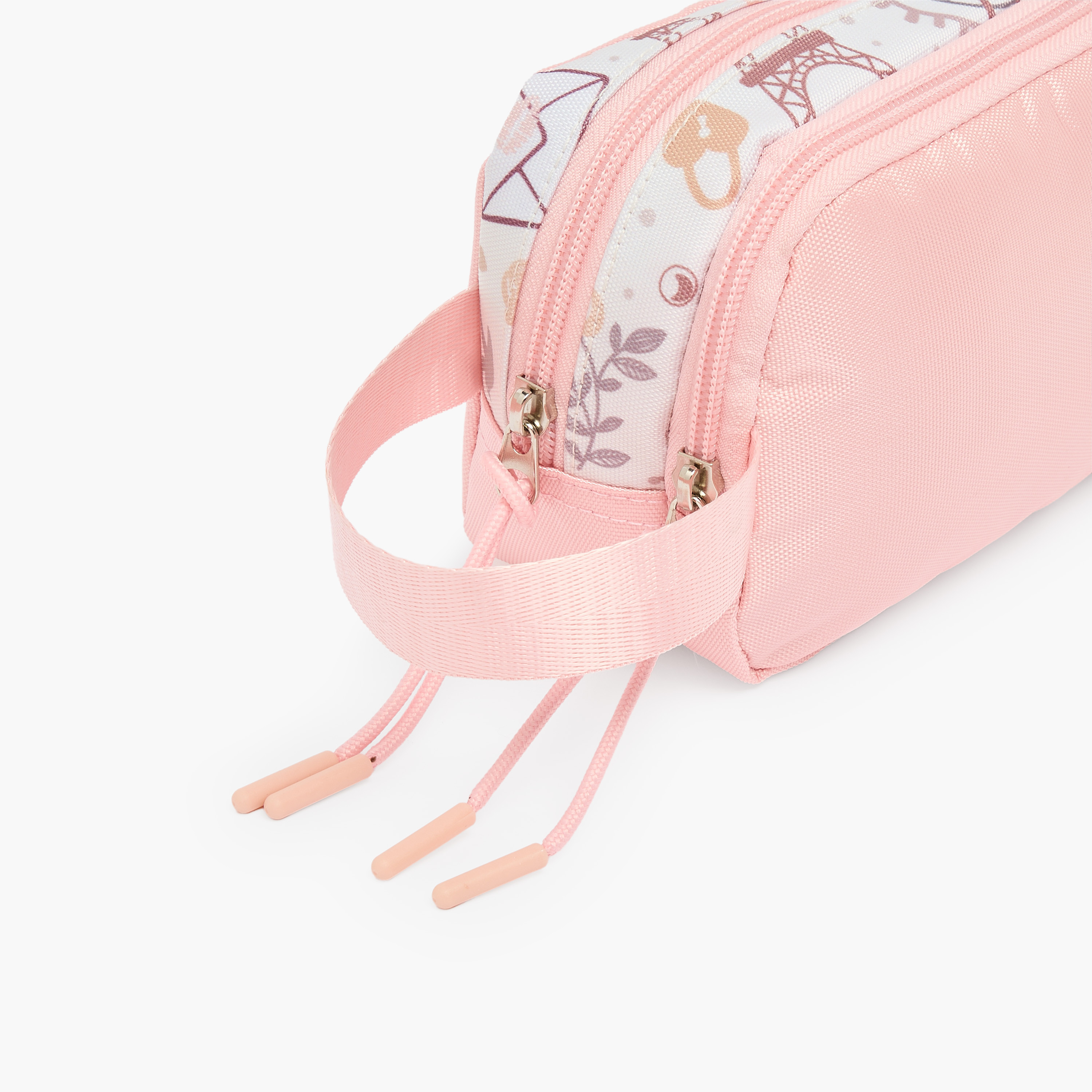 Juniors Paris Print Pencil Pouch with 2 Compartments-school-stationery-pencilcases-image-5