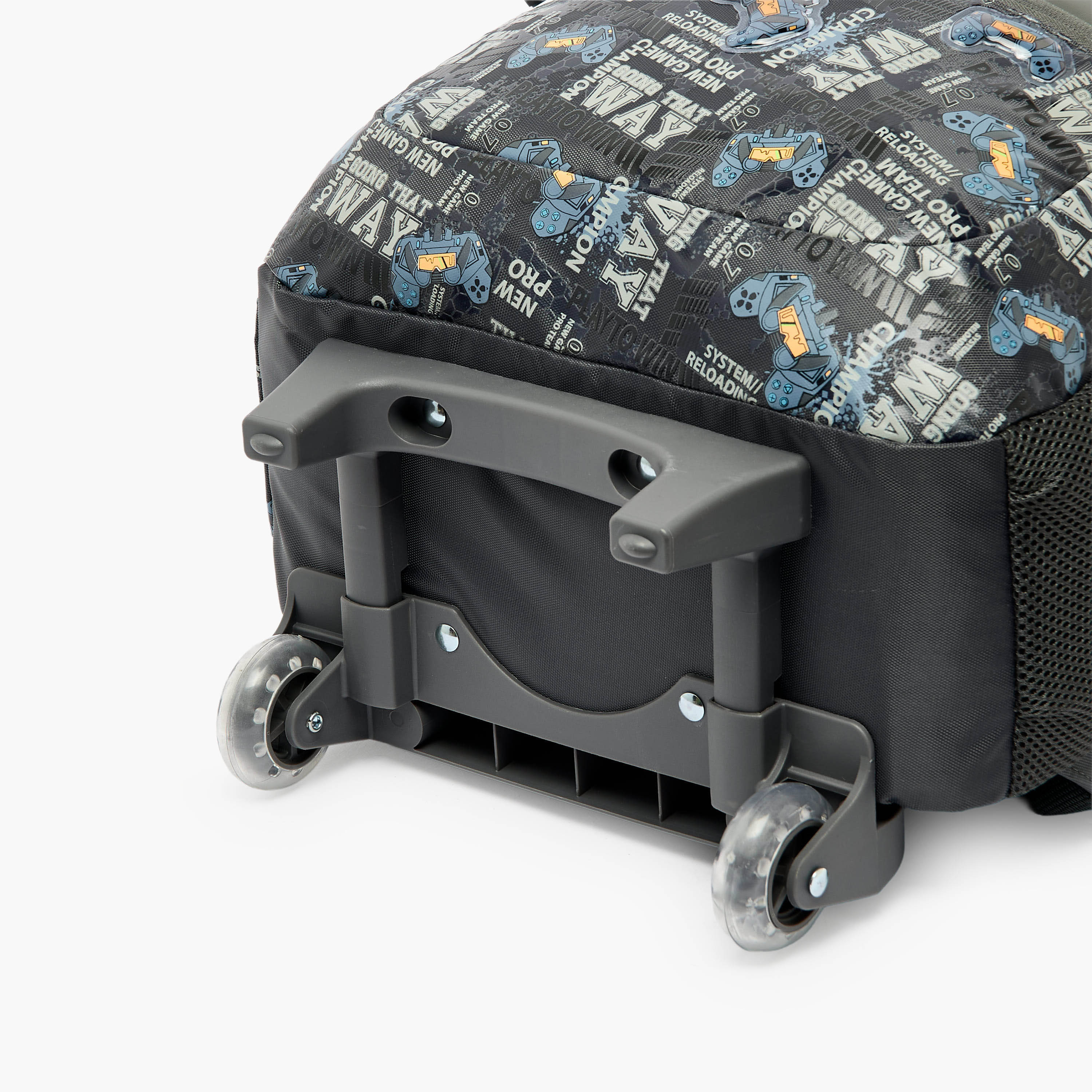 Juniors Game Print Trolley Bag for Boys 5-8 Years with Durable Wheels - 16 inches-school-bagsandbackpacks-trolleybags-image-12