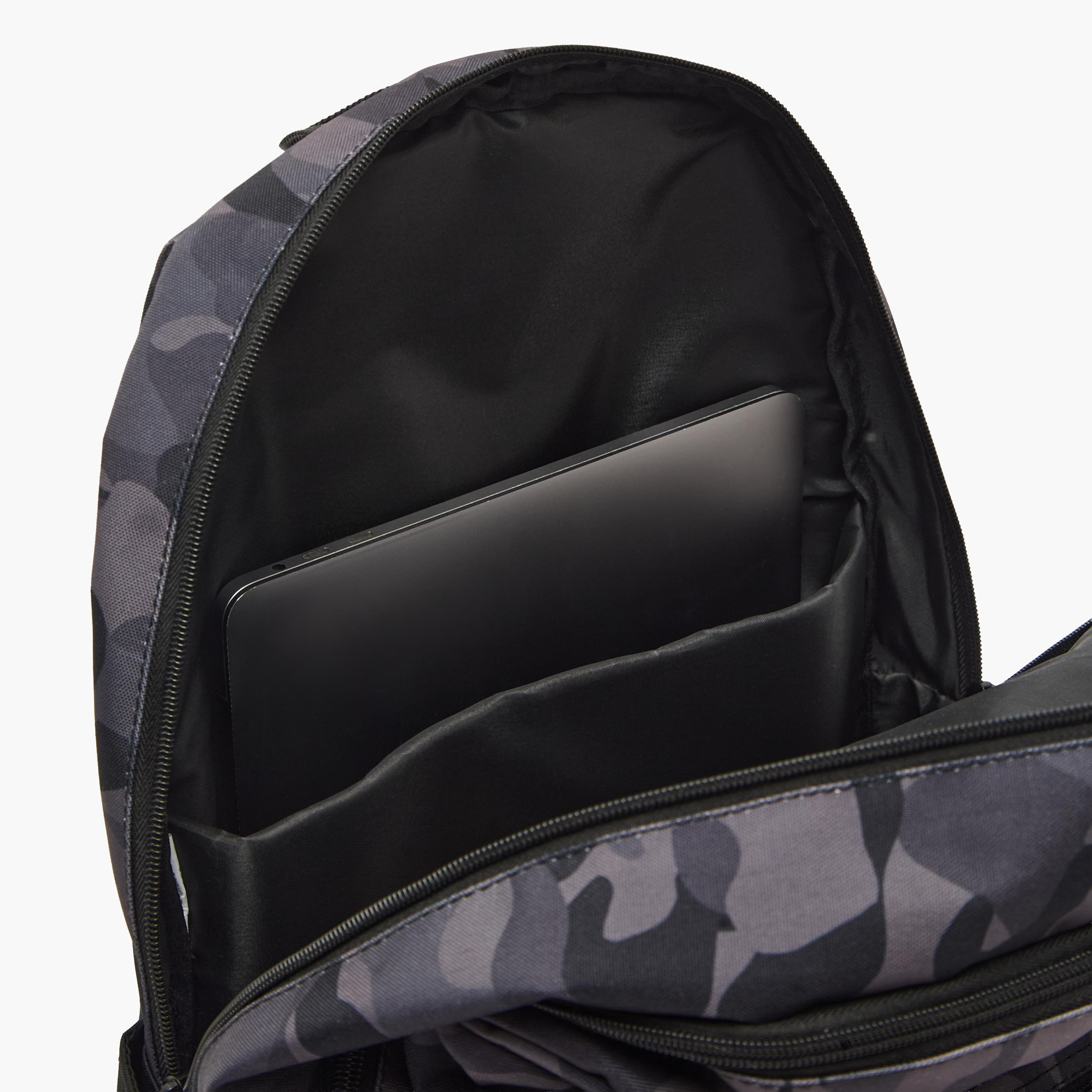 Juniors Camouflage Print Backpack for Boys 8-13 Years with Adjustable Shoulder Straps - 17 inches-school-bagsandbackpacks-backpacks-image-6