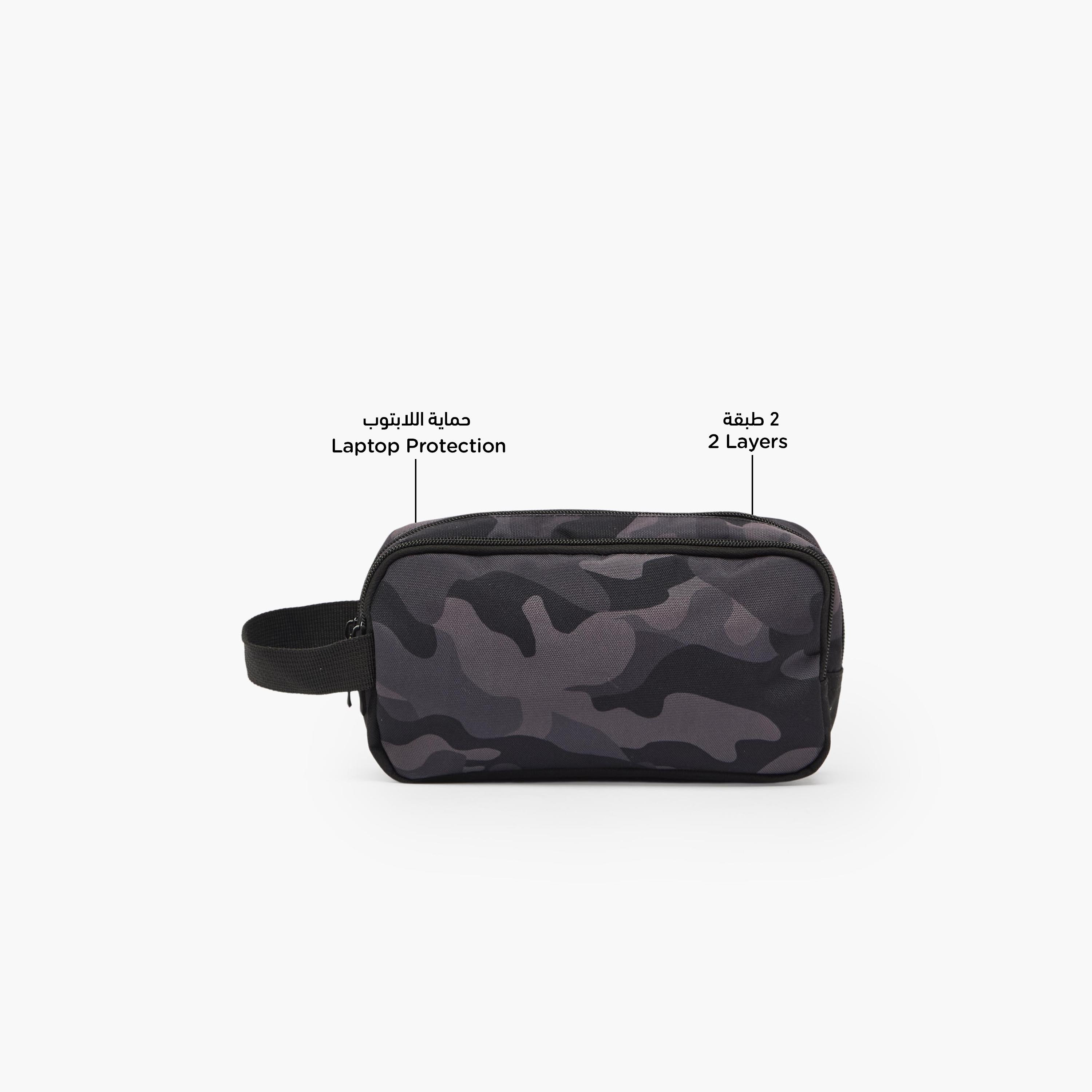 مقلمة بقسمين وطبعات مموهة من جونيورز-school-stationery-pencilcases-image-2