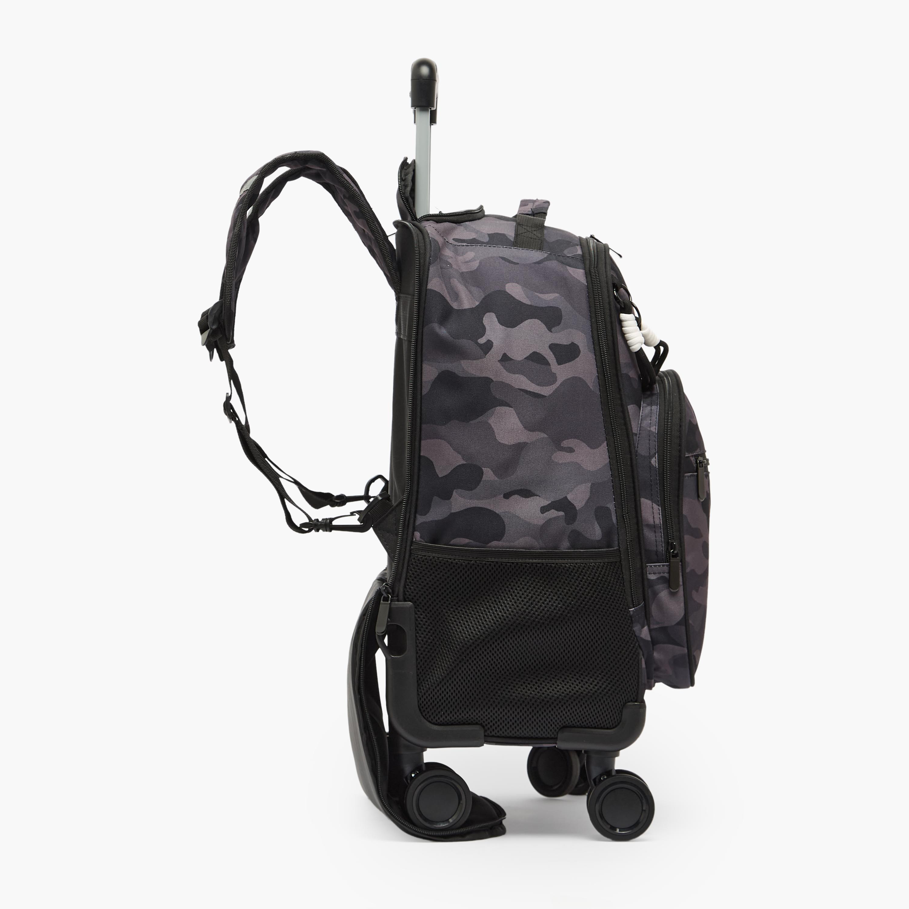 شنطة ترولي بطبعات مموهّة للأولاد 8-12 سنة مع عجلات متينة من جونيورز - 18 بوصة-school-bagsandbackpacks-trolleybags-image-8