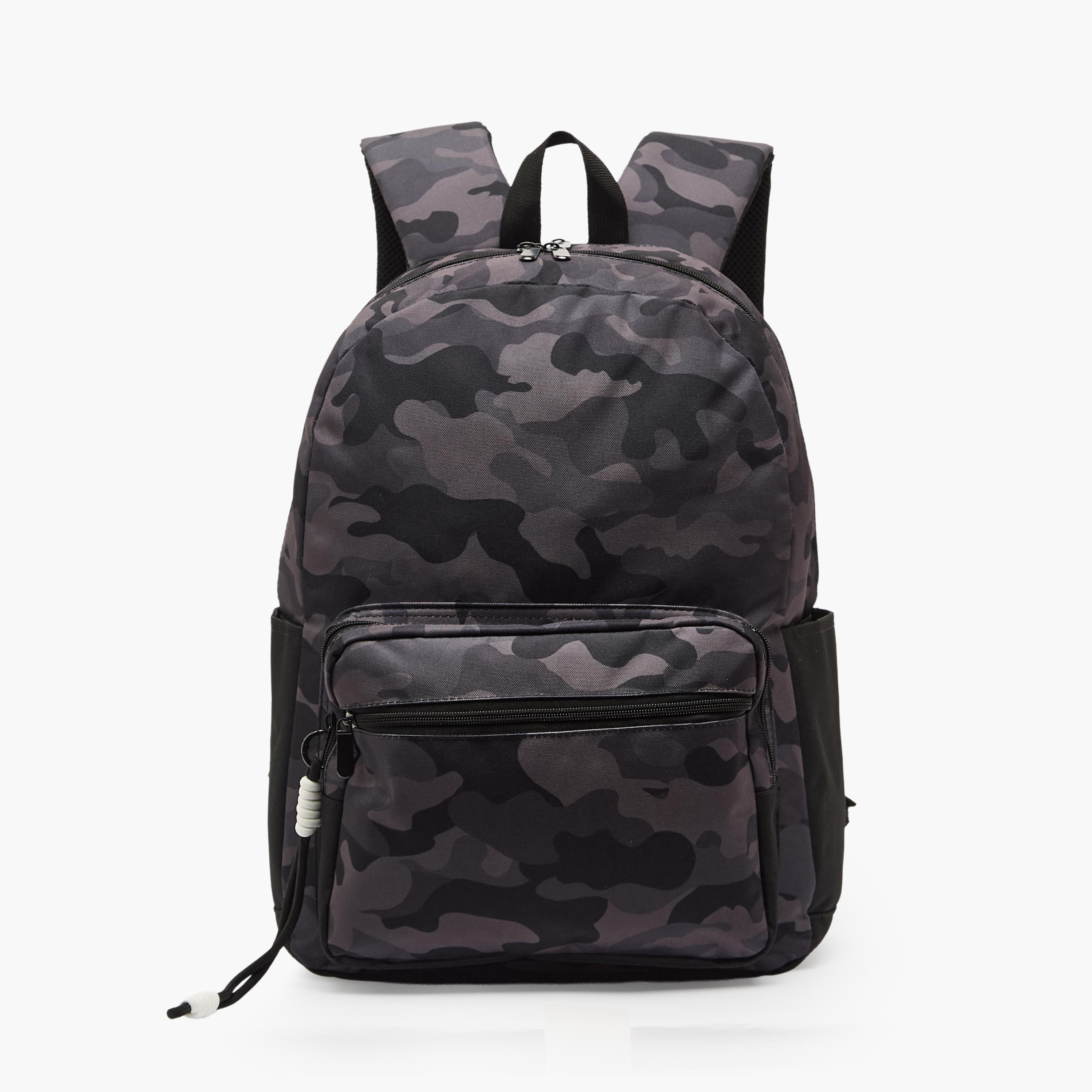 شنطة ظهر بطبعات مموهة للأولاد 8-12 سنة مع حمّالات مبطنة من جونيورز - 17 بوصة-school-bagsandbackpacks-backpacks-image-1