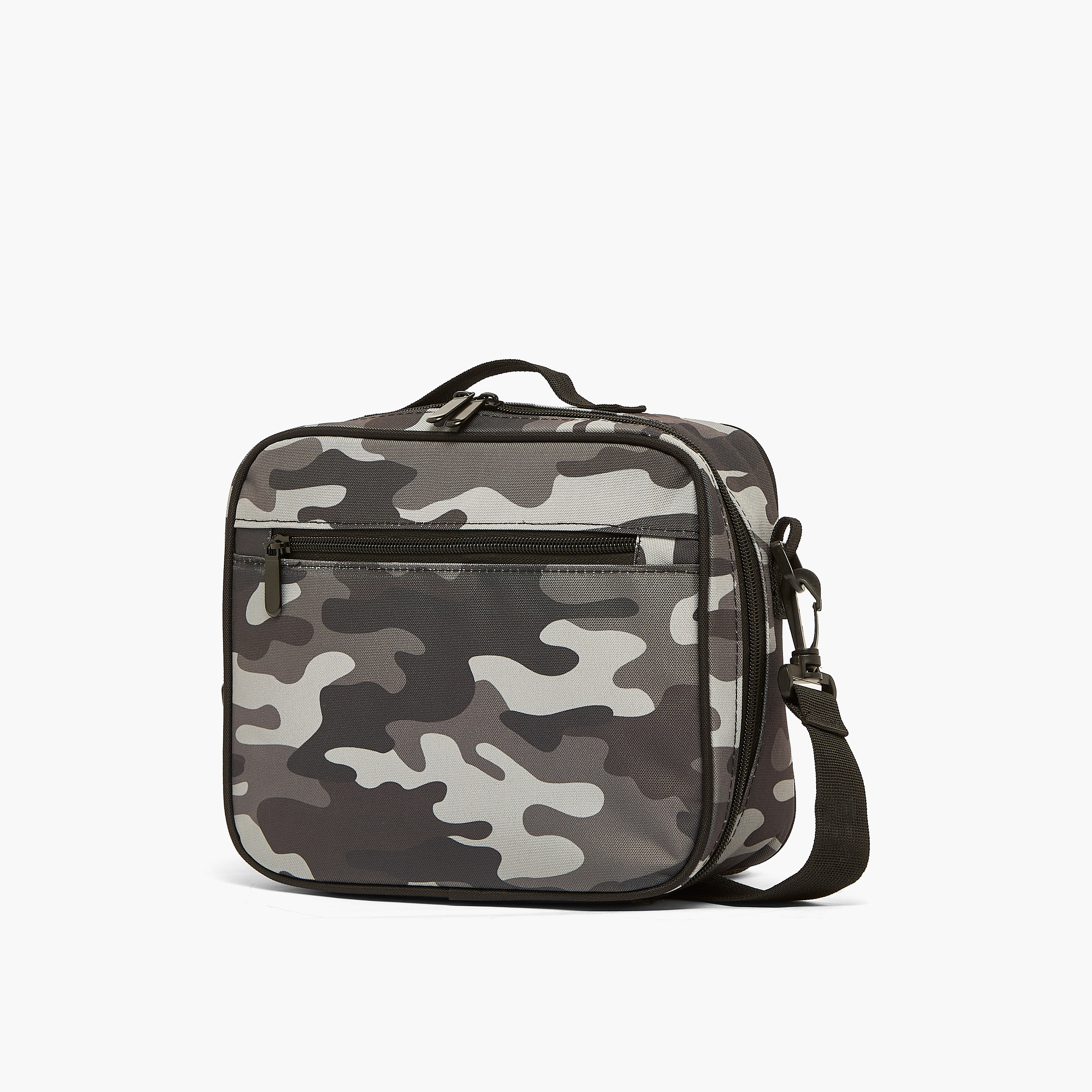 Juniors Camouflage Print Lunch Bag for Boys 8-12 Years with Insulation Design-school-lunchessentials-lunchbags-image-9
