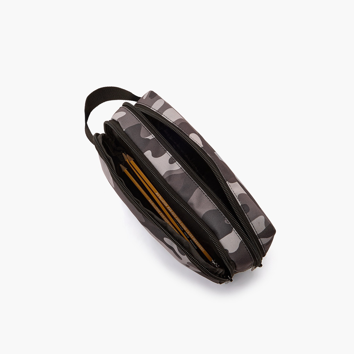 Juniors Camouflage Print Pencil Pouch with 2 Compartments-school-stationery-pencilcases-image-8
