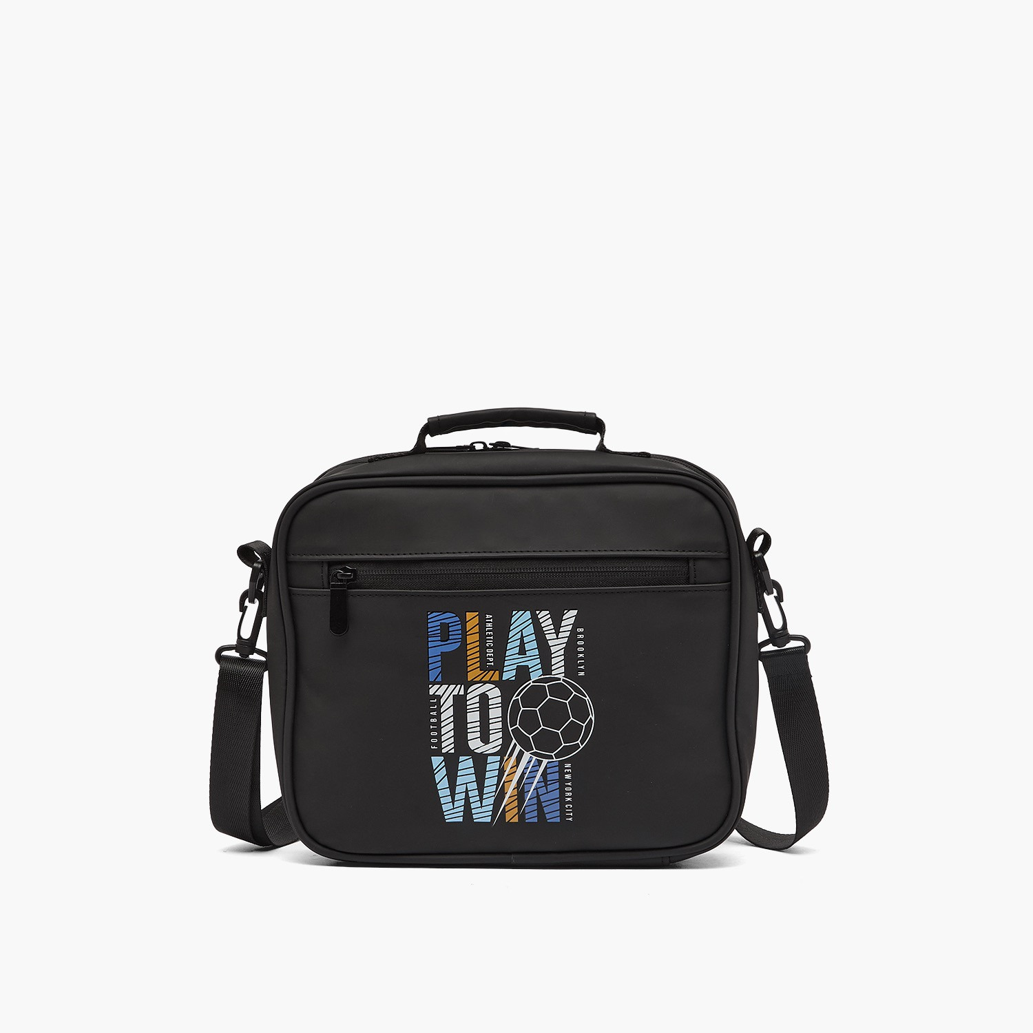 Juniors Football Print Lunch Bag for Boys 8-13 Years with Insulation-school-lunchessentials-lunchbags-image-1