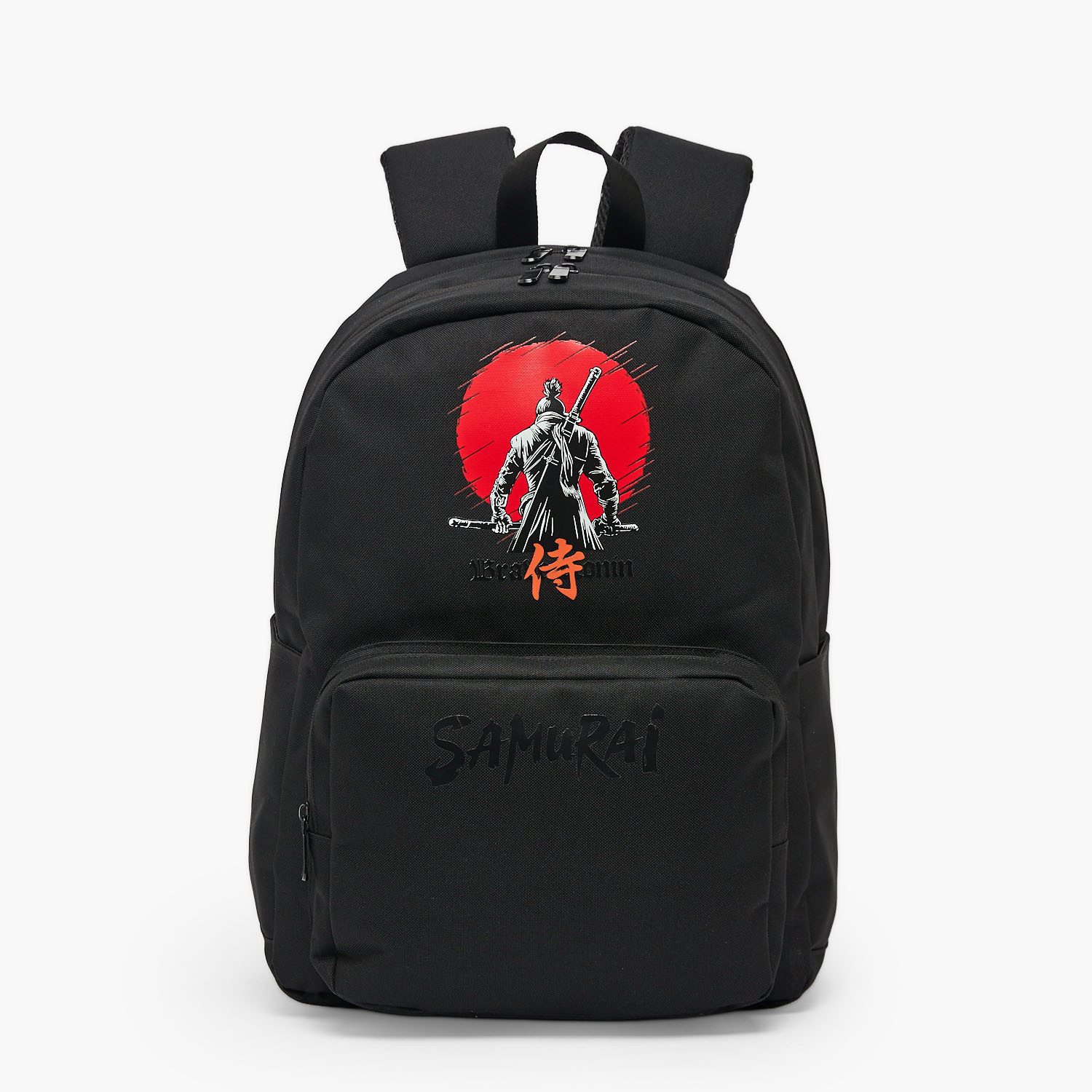 Juniors Samurai Print Backpack for Boys 8-13 Years with Padded Straps - 17 inches-school-bagsandbackpacks-backpacks-image-1