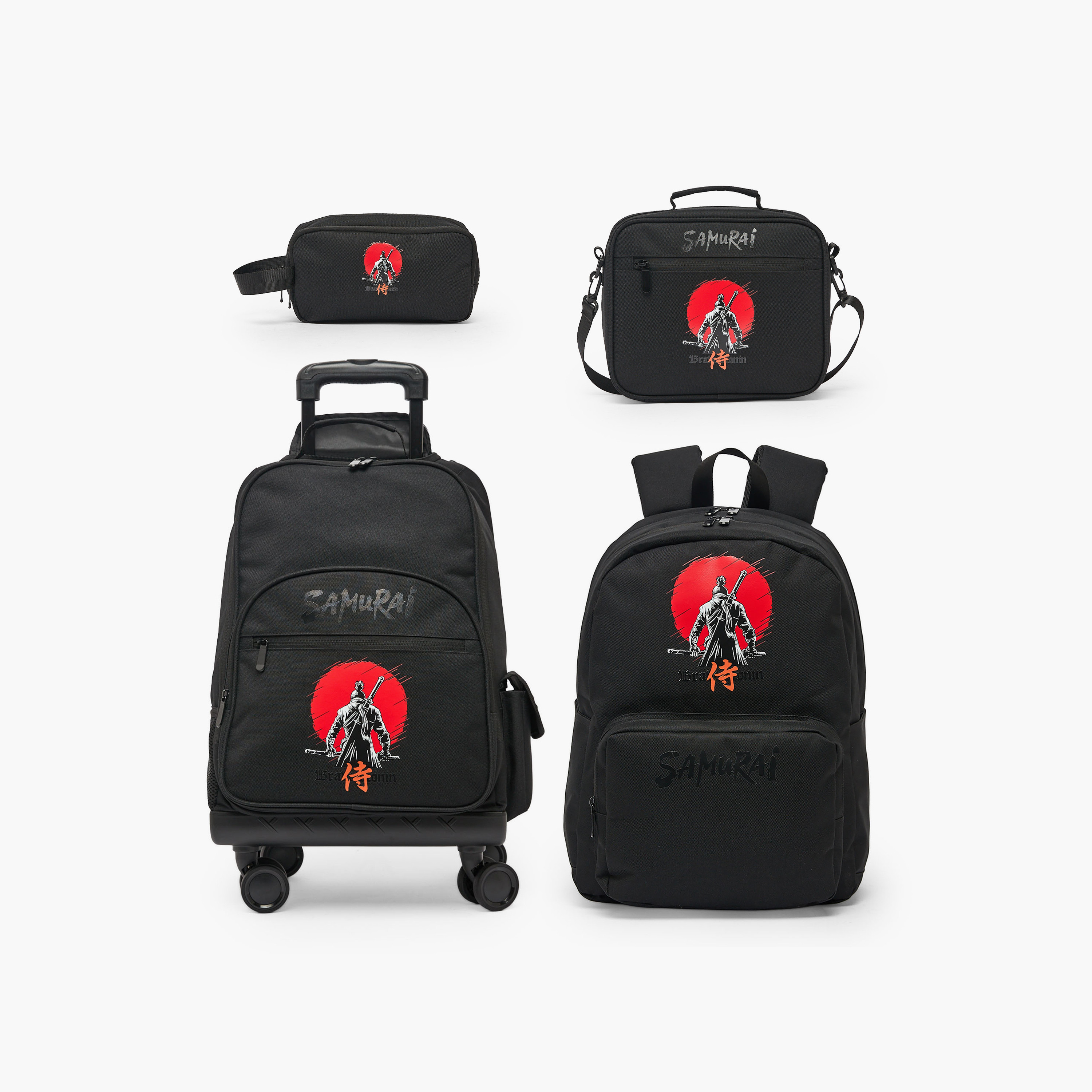Juniors Samurai Print Backpack for Boys 8-13 Years with Padded Straps - 17 inches-school-bagsandbackpacks-backpacks-image-10