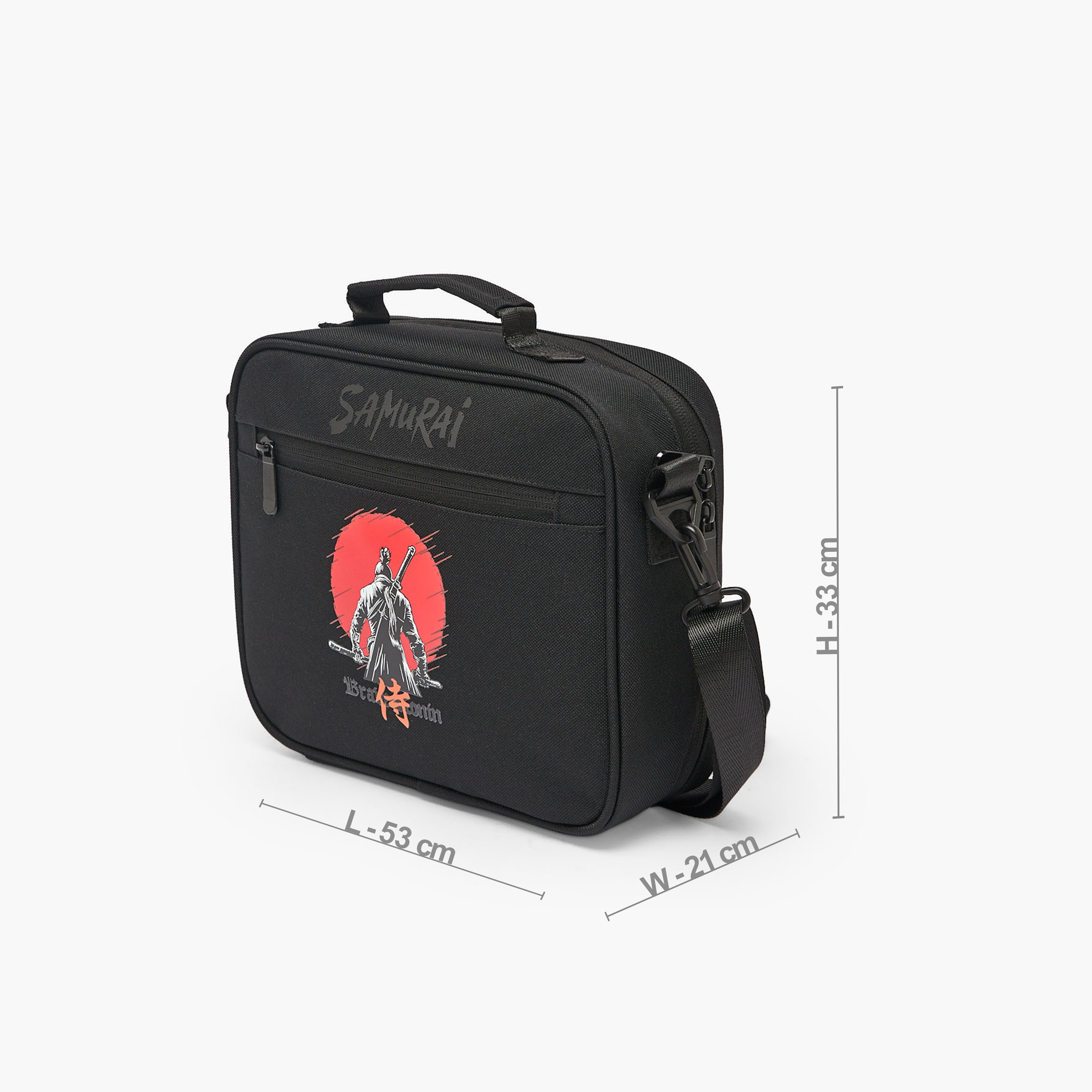 Juniors Samurai Print Lunch Bag for Girls 8-13 Years with Detachable Strap-school-lunchessentials-lunchbags-image-7