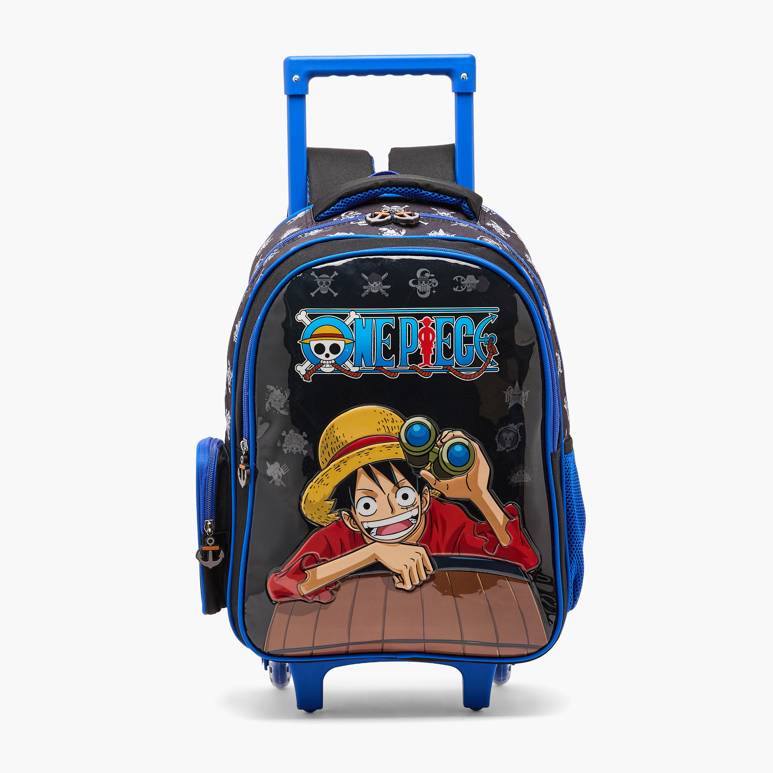 Toei Animation One Piece Trolley Bag for Boys 5-8 Years with Padded Straps - 16 inches-school-bagsandbackpacks-trolleybags-image-3