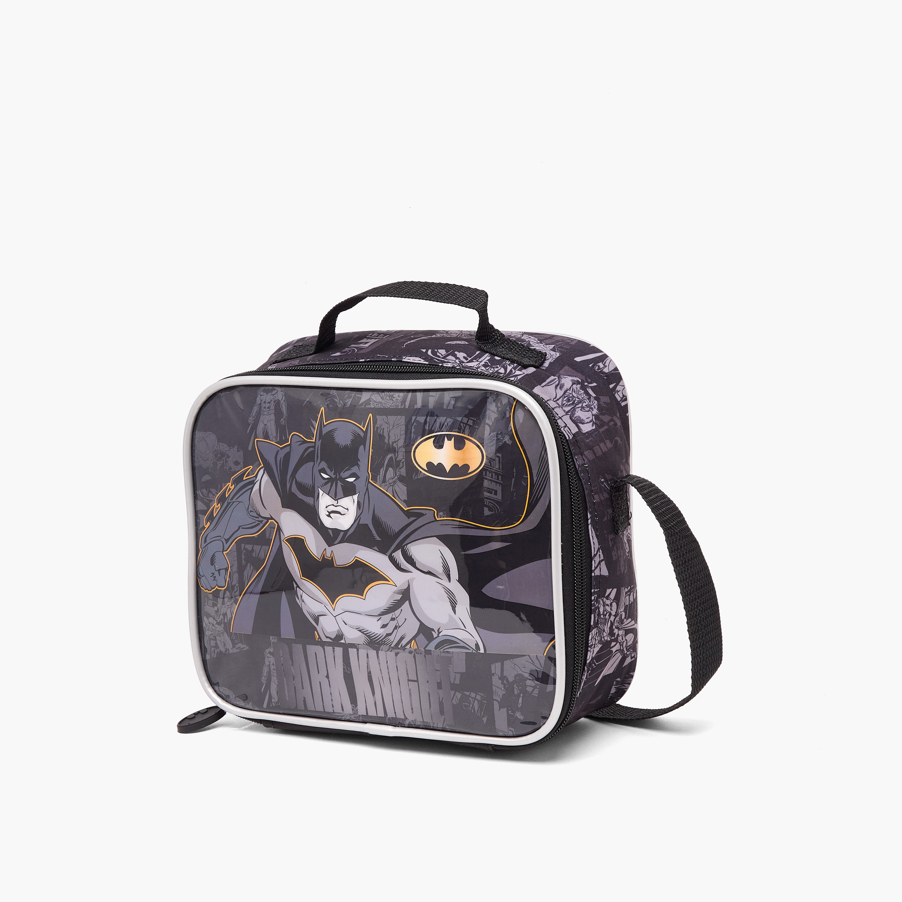 طقم شنطة مدرسية للأولاد من 5-8 سنوات بطبعة باتمان مع شنطة غداء - 5 قطع - 16 بوصة-school-bagsandbackpacks-backpacks-image-10