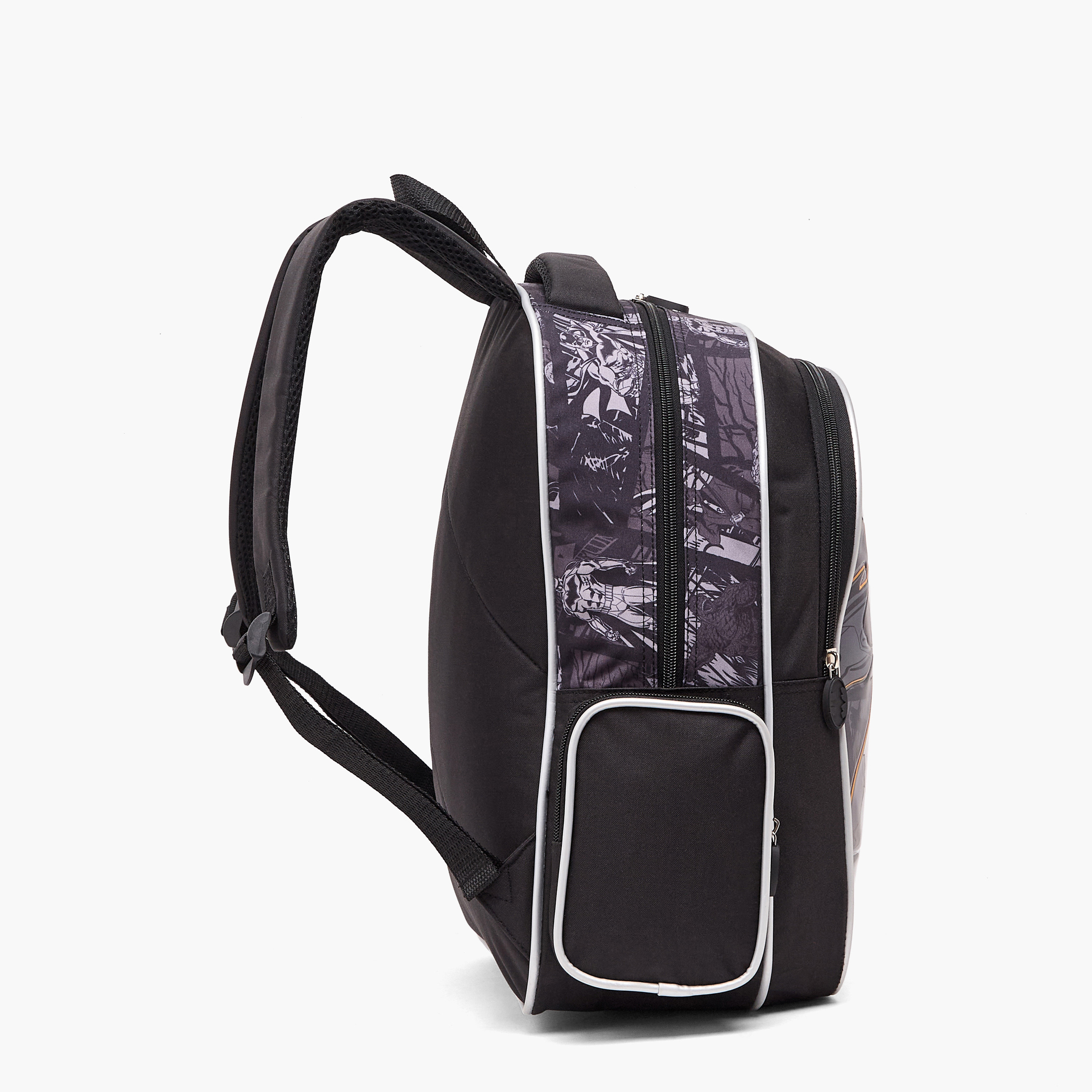 طقم شنطة مدرسية للأولاد من 5-8 سنوات بطبعة باتمان مع شنطة غداء - 5 قطع - 16 بوصة-school-bagsandbackpacks-backpacks-image-7