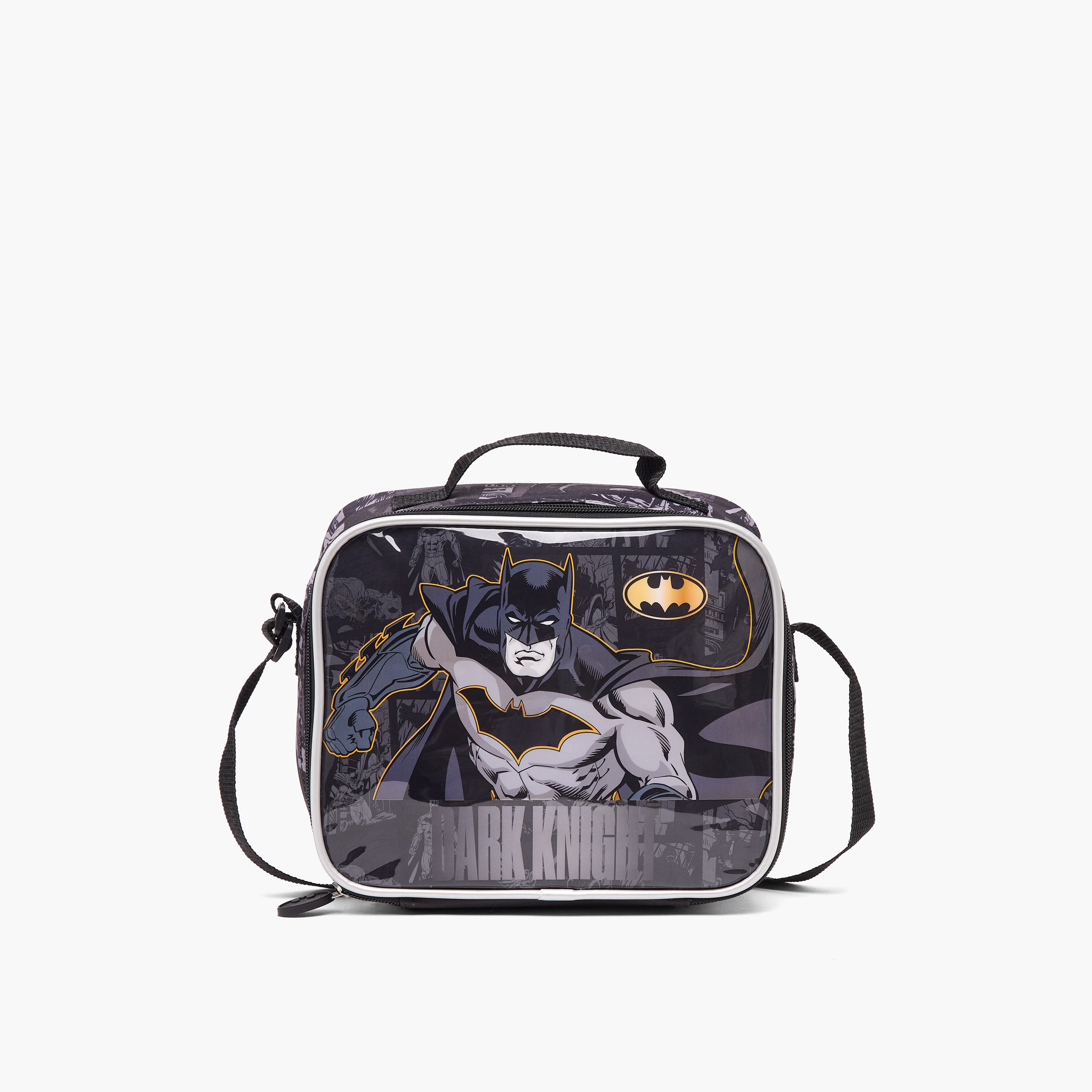 طقم شنطة مدرسية للأولاد من 5-8 سنوات بطبعة باتمان مع شنطة غداء - 5 قطع - 16 بوصة-school-bagsandbackpacks-backpacks-image-9