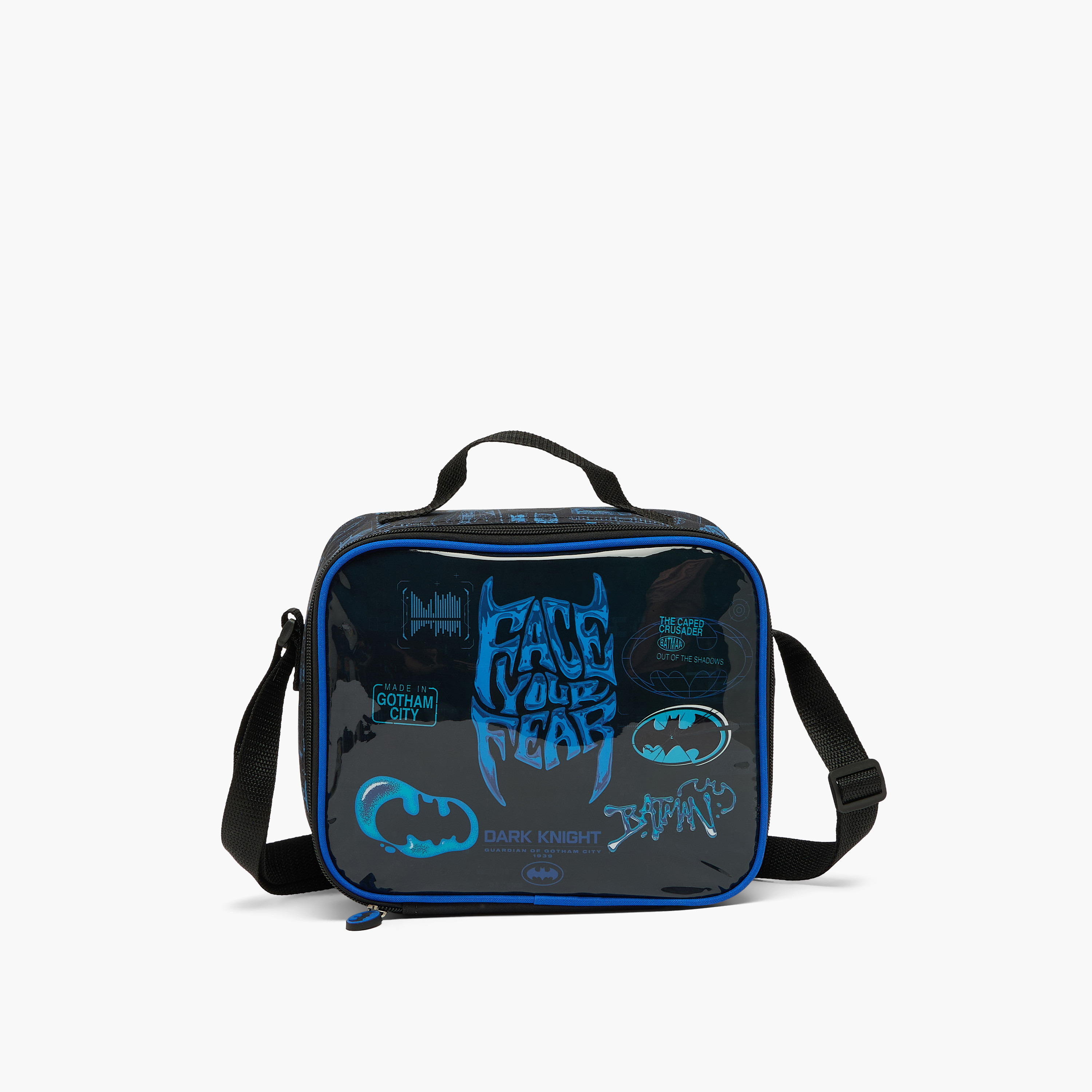 Batman Print 5-Piece School Trolley Bag Set for Boys 5-8 Years with Lunch Bag - 16 inches-school-bagsandbackpacks-trolleybags-image-12