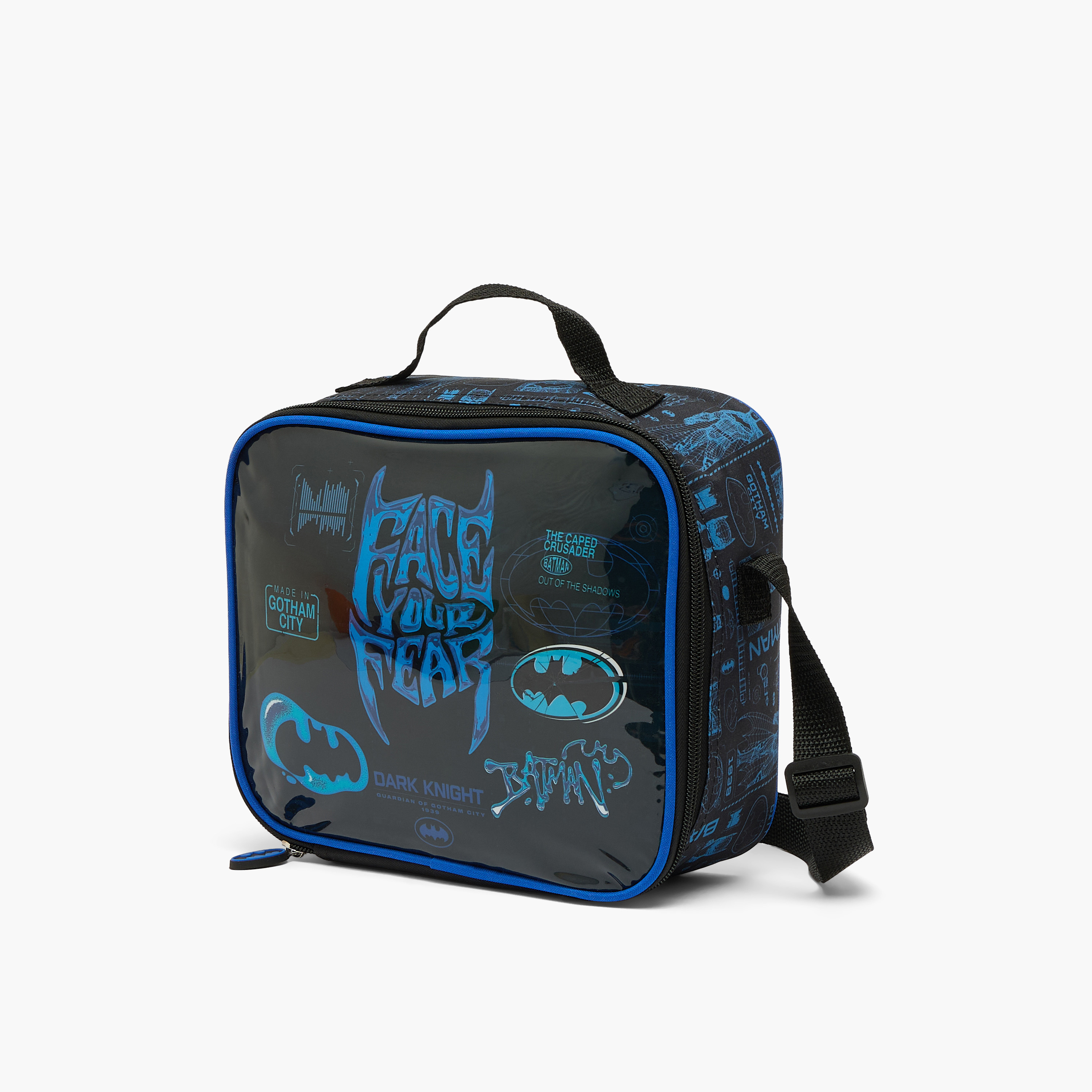 Batman Print 5-Piece School Trolley Bag Set for Boys 5-8 Years with Lunch Bag - 16 inches-school-bagsandbackpacks-trolleybags-image-13