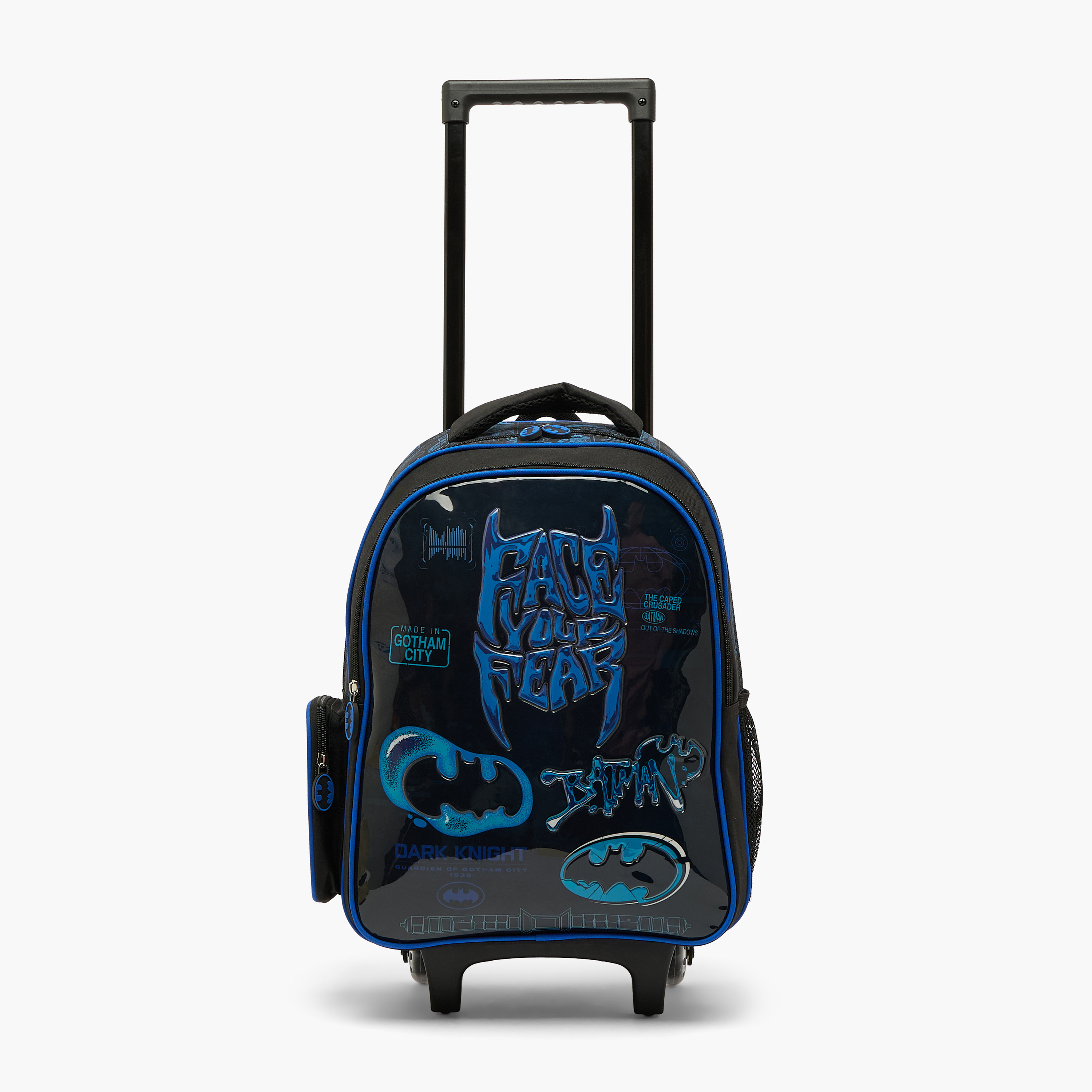Batman Print 5-Piece School Trolley Bag Set for Boys 5-8 Years with Lunch Bag - 16 inches-school-bagsandbackpacks-trolleybags-image-7
