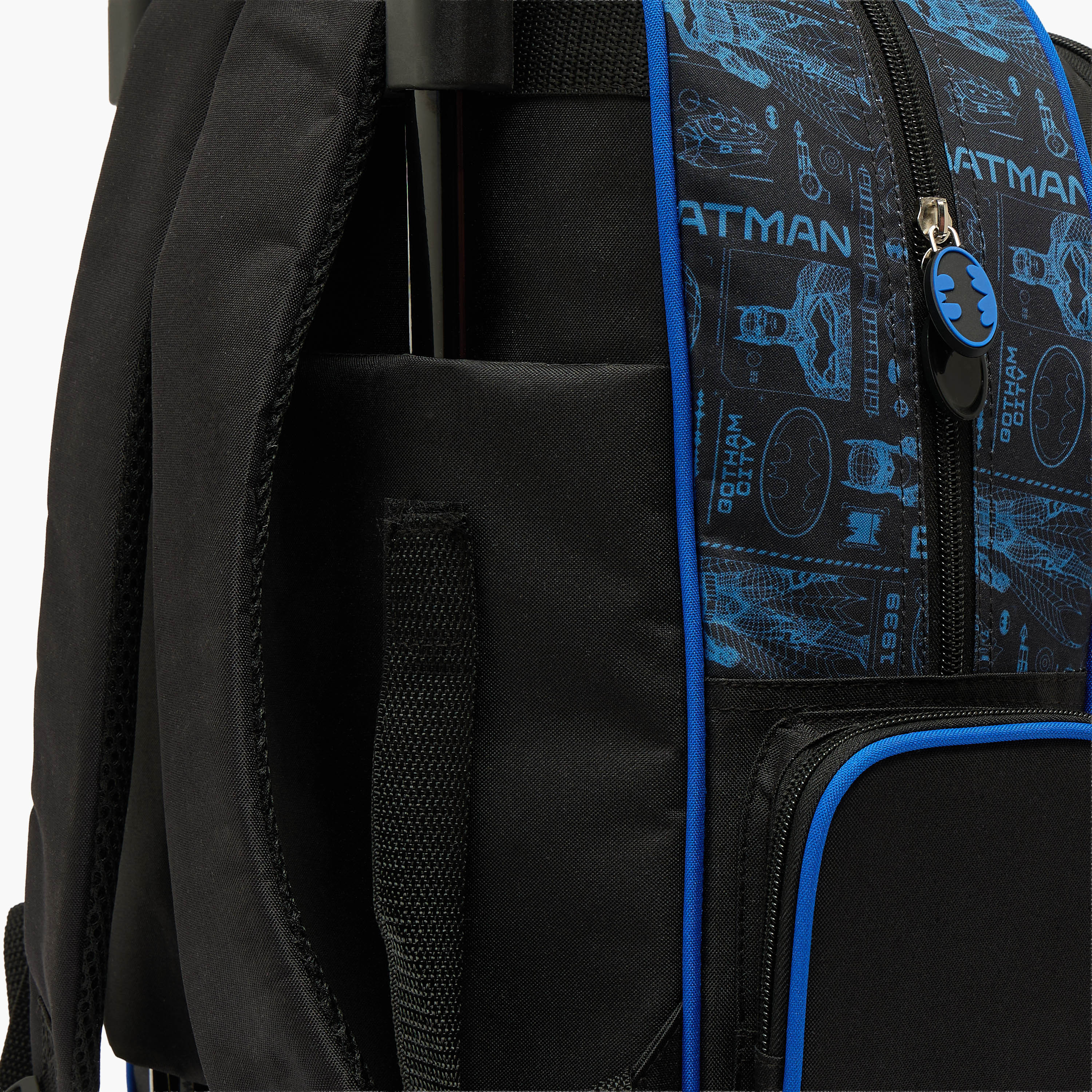 Batman Print 5-Piece School Trolley Bag Set for Boys 5-8 Years with Lunch Bag - 16 inches-school-bagsandbackpacks-trolleybags-image-9
