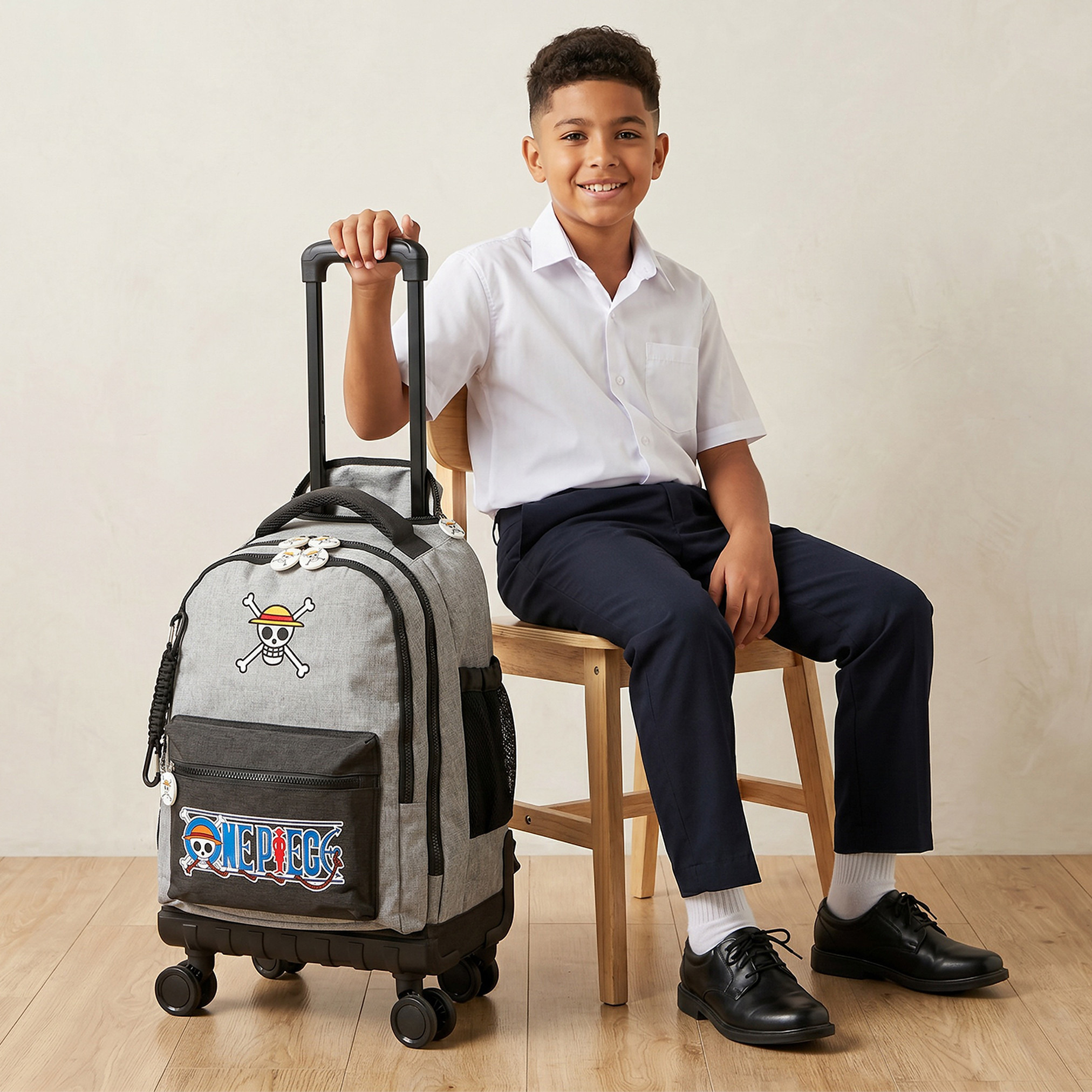 شنطة ترولي بطبعات وبمقبض قابل للسحب للأولاد من 8 -12 سنة من توي أنيميشن - 16 بوصة-school-bagsandbackpacks-trolleybags-image-3