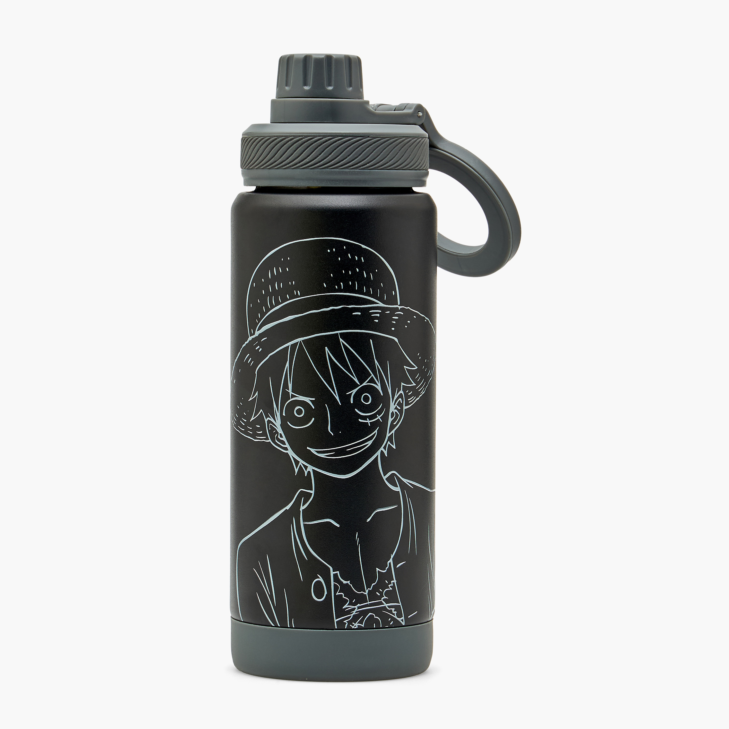One Piece Printed Stainless Steel Water Bottle with Spout and Handle-school-waterbottles-image-1