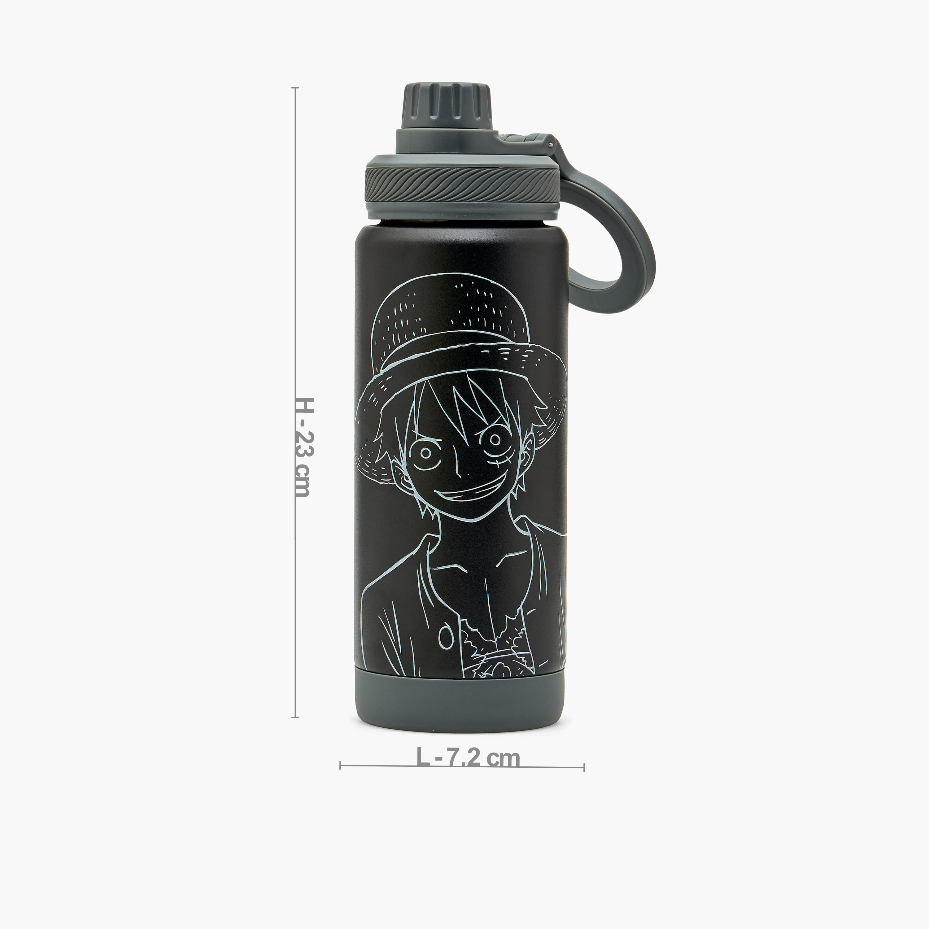 One Piece Printed Stainless Steel Water Bottle with Spout and Handle-school-waterbottles-image-3