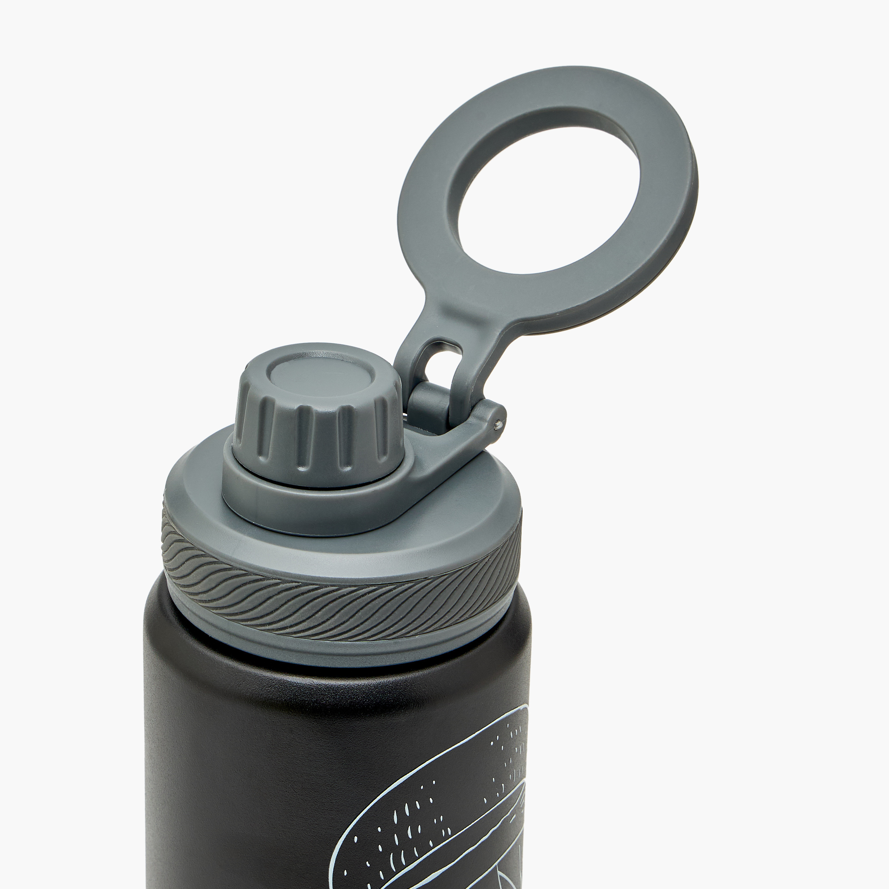 One Piece Printed Stainless Steel Water Bottle with Spout and Handle-school-waterbottles-image-4