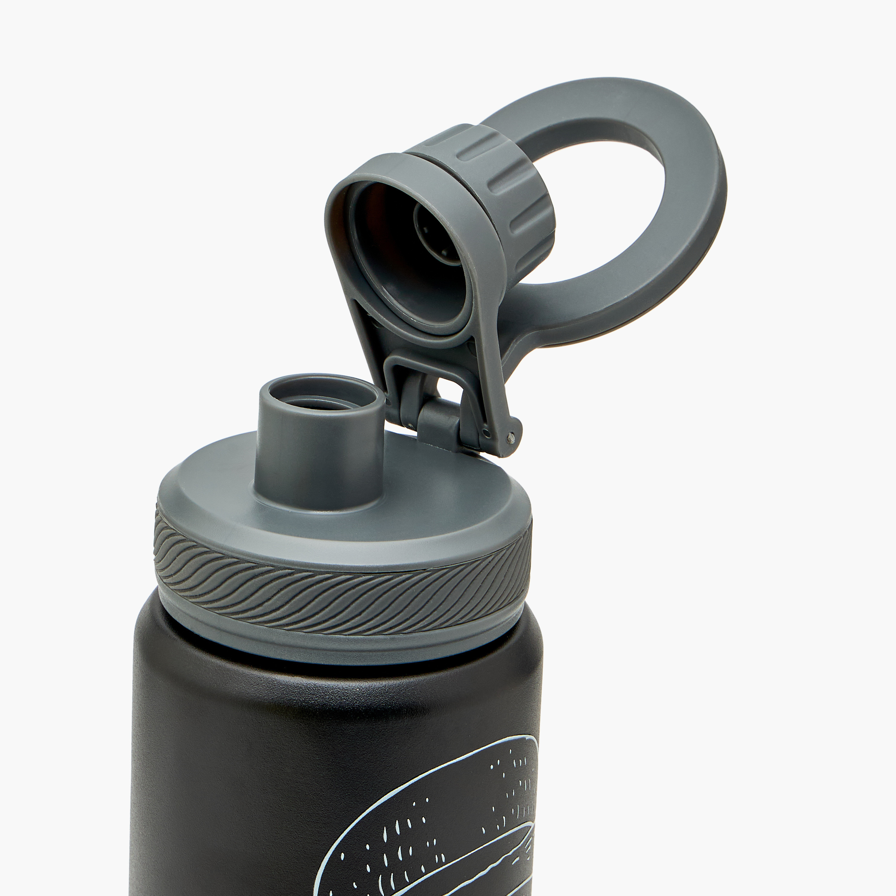 One Piece Printed Stainless Steel Water Bottle with Spout and Handle-school-waterbottles-image-6