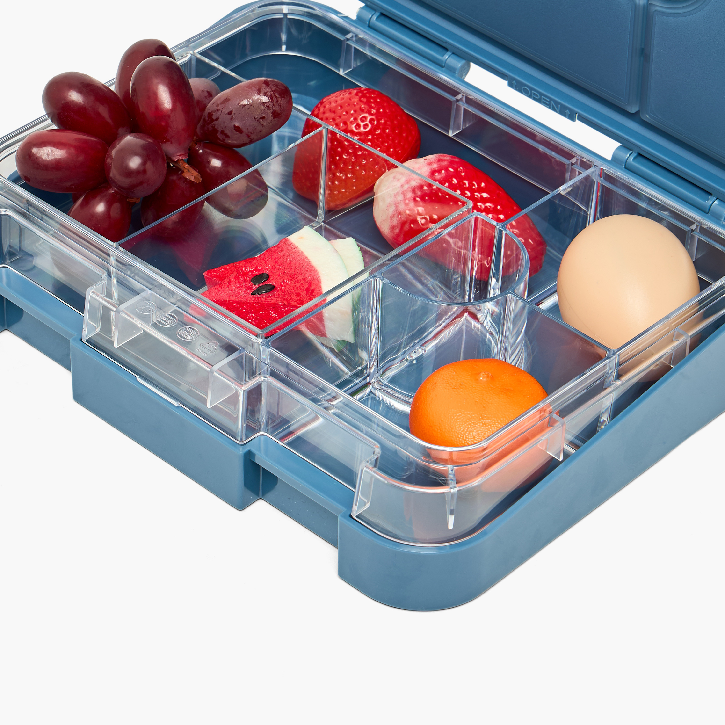 Sonic Checked Bento Lunch Box for Boys with Clip Lock Lid - 1 L-school-lunchessentials-lunchboxes-image-10